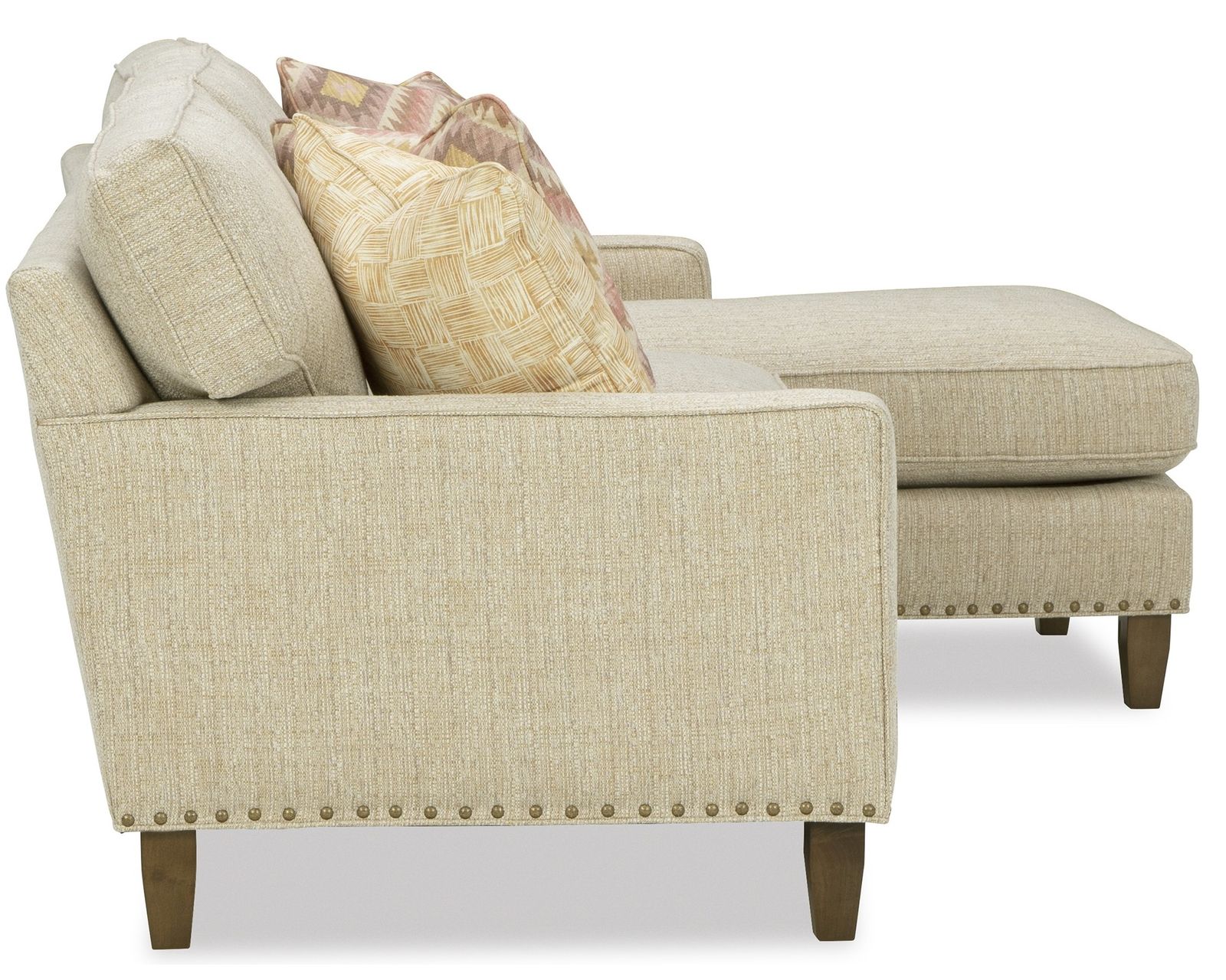 Paula Deen 252 Your Way Sofa Chaise Sectional (+100 High Performance Fabrics) - Layout B: Two Piece Sectional 92" x 65"