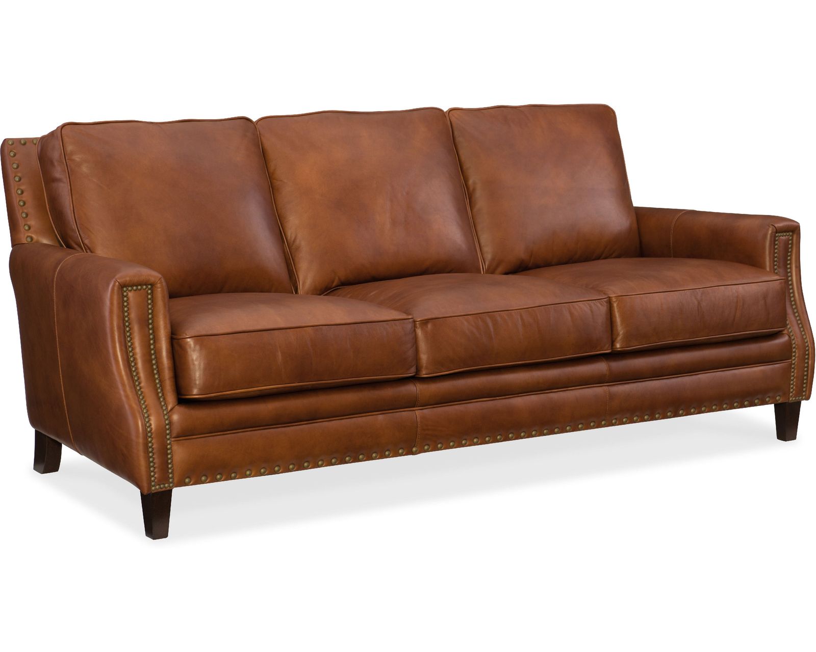 Exton Leather Stationary Sofa (83") - In stock