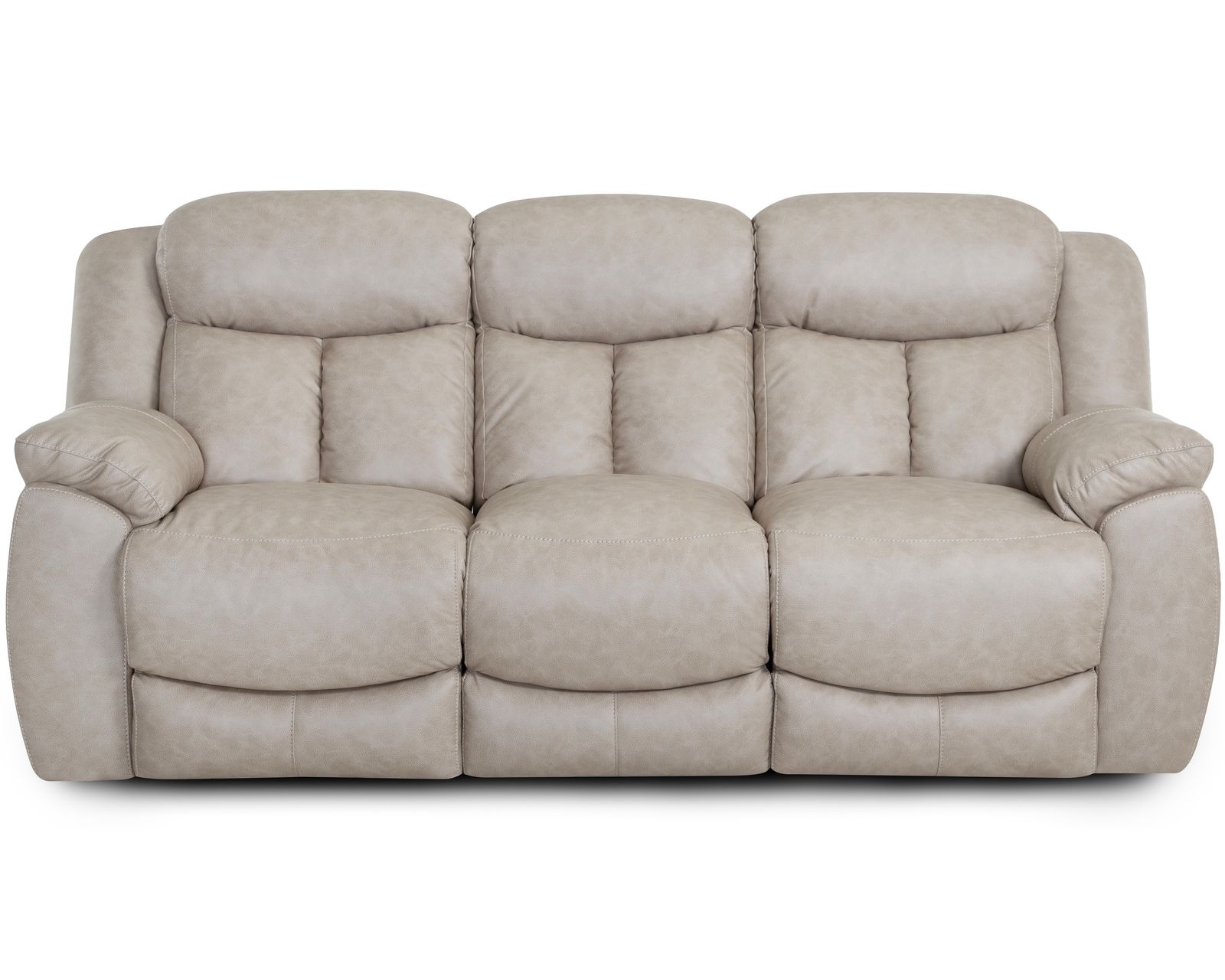 Warner 653 Reclining Sofa Coffee (90") - Choice of Leather Like Fabric Colors