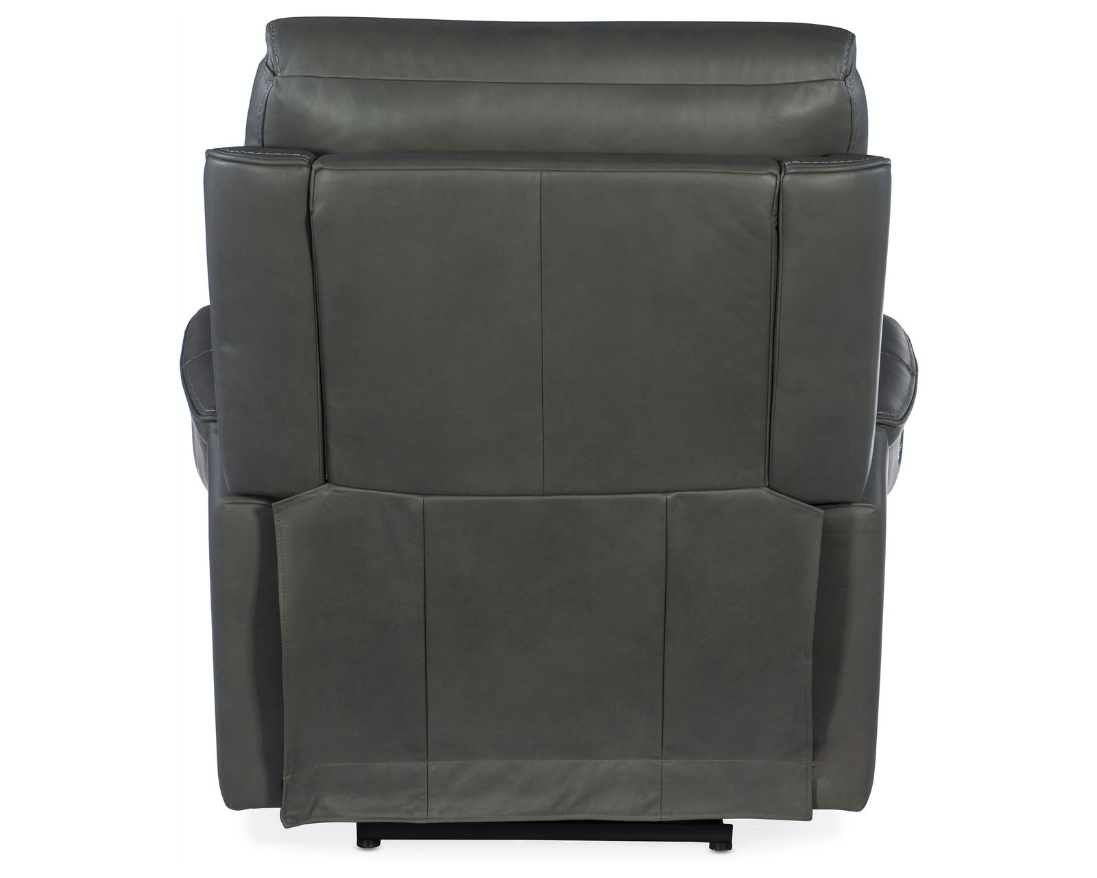 Lyra Zero Gravity Power Recliner w/Power Headrest  (Gray) In stock - Covered in the Sahara Dorian Gray semi-aniline top-grain leather.