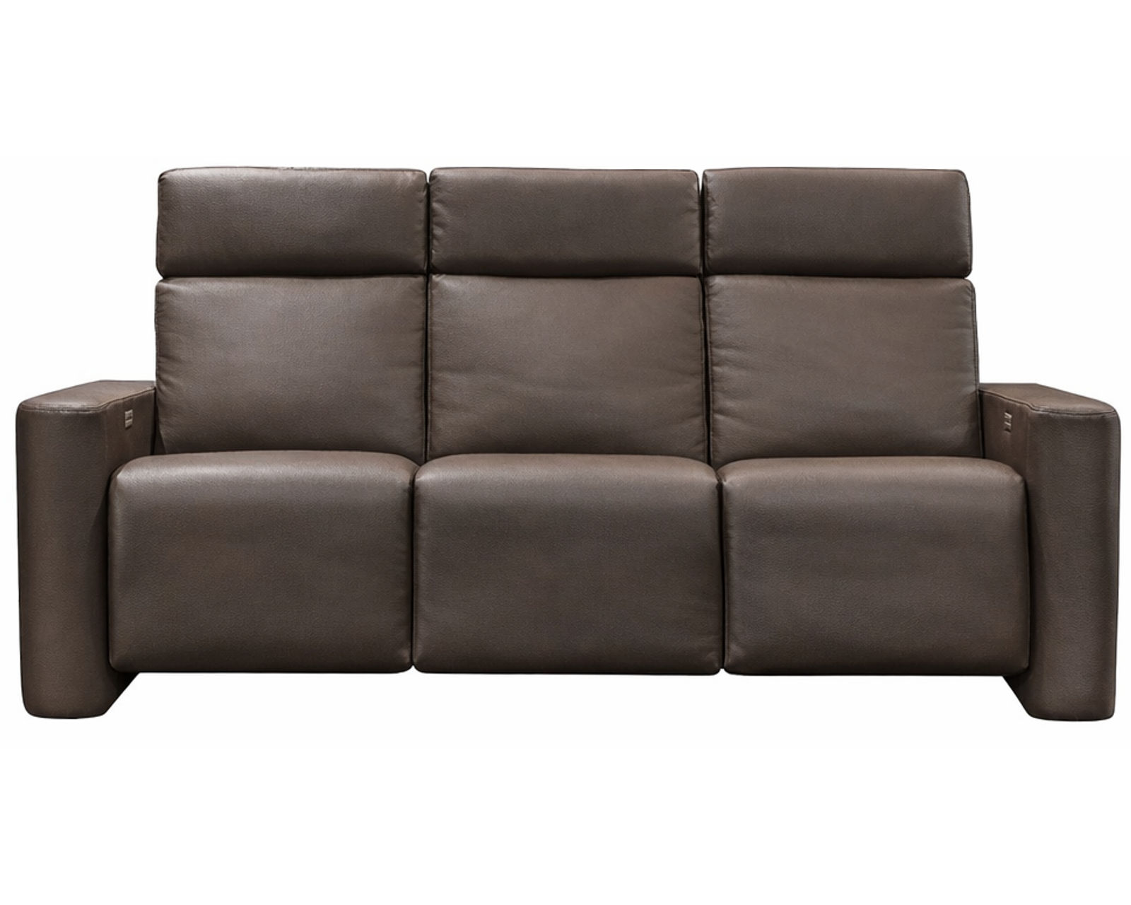 Fiona Dual Power Reclining Sofa — Available in Standard & Wide Cushions, 140+ Leather Options, and 78", 83", or 110" Widths - Fiona 83" Power Headrest Power Reclining Sofa (3 cushions)