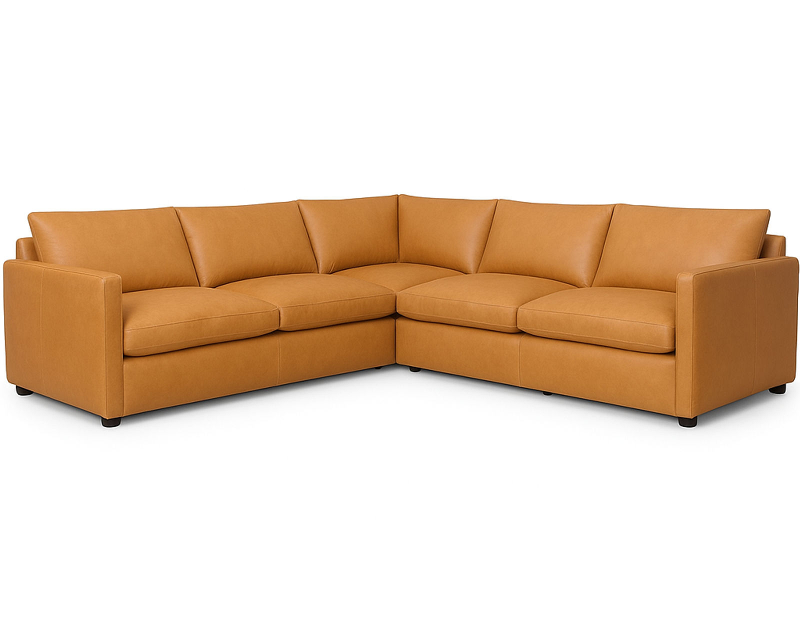 Laguna 77752 Stationary Sectional (+100 leathers) - Layout E: Two Piece Sectional 107" x 104"