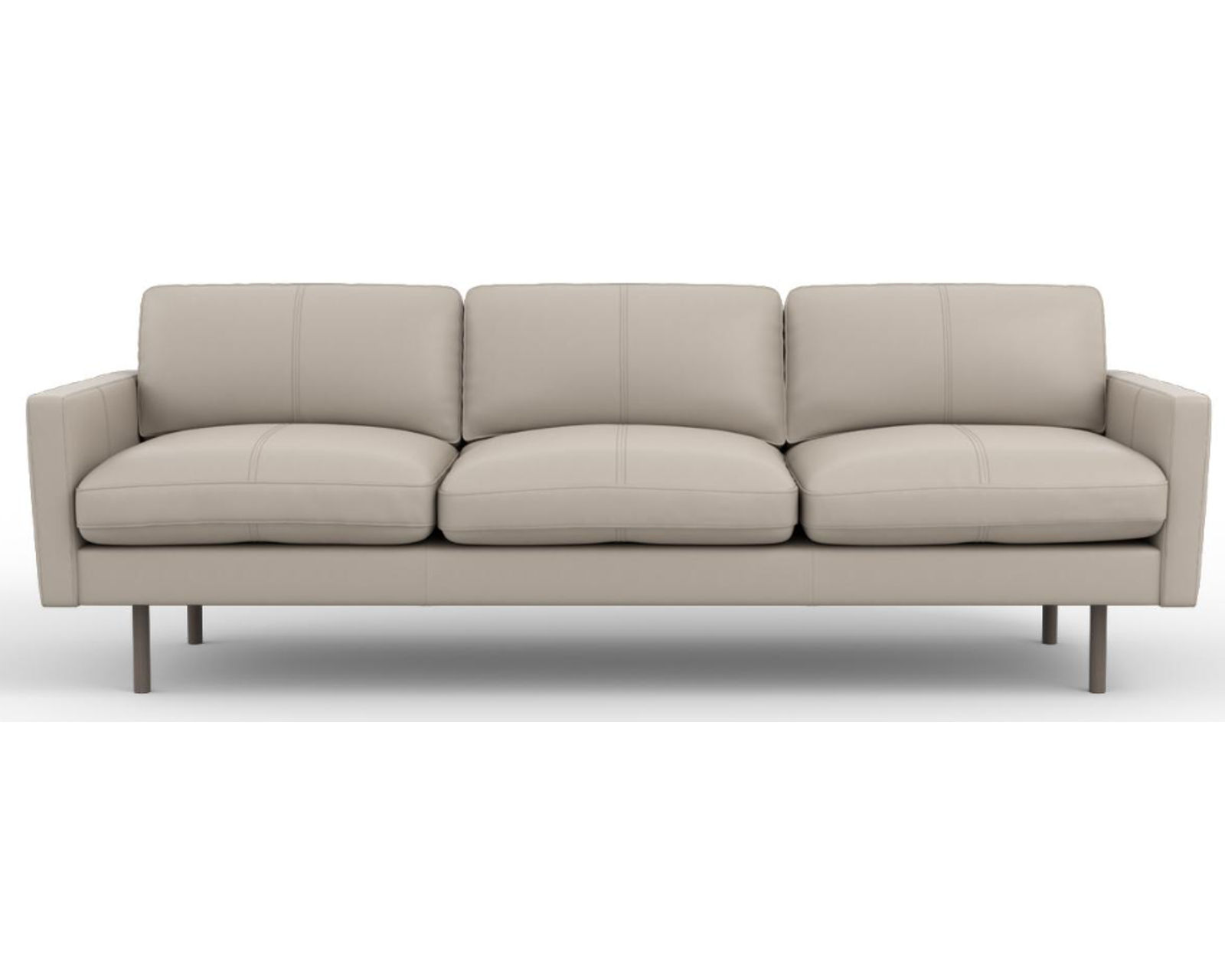 Villa 80" Leather Sofa (+20 leathers) - Latte