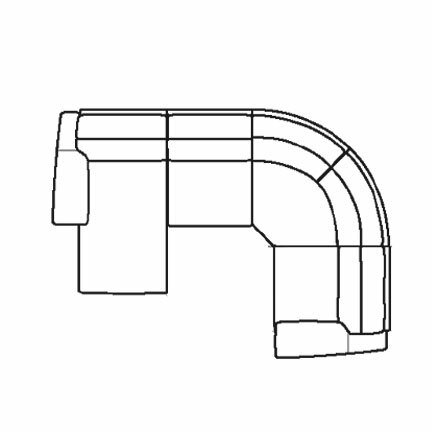 Layout E: Four Piece Sectional 120" x 86"