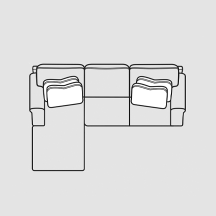 Layout A: Three Piece Sectional