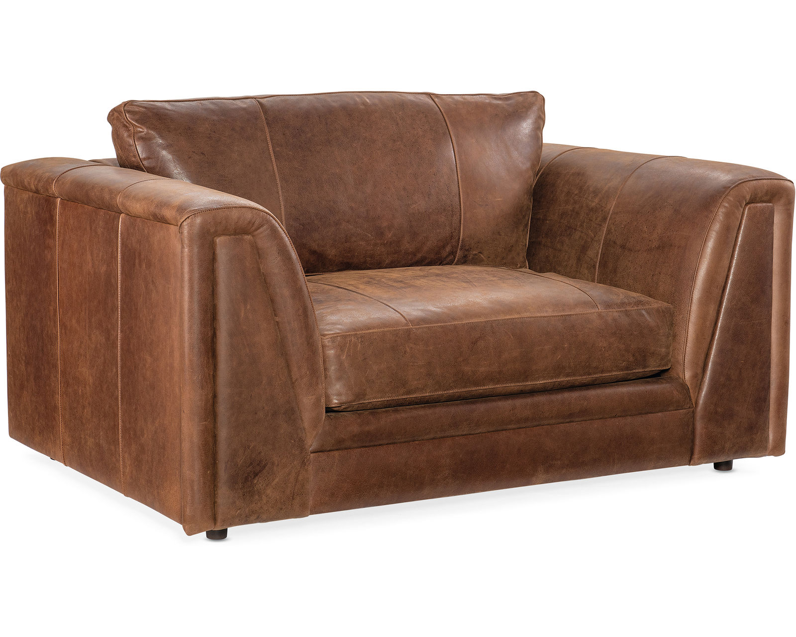 Bradington Young Crew 742 Sofa (12 leathers) 8-Way Hand Tie - Crew Stationary Wide Chair 8-Way Hand Tie