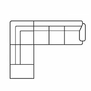 Layout F: Four Piece Sectional 99" x 135"