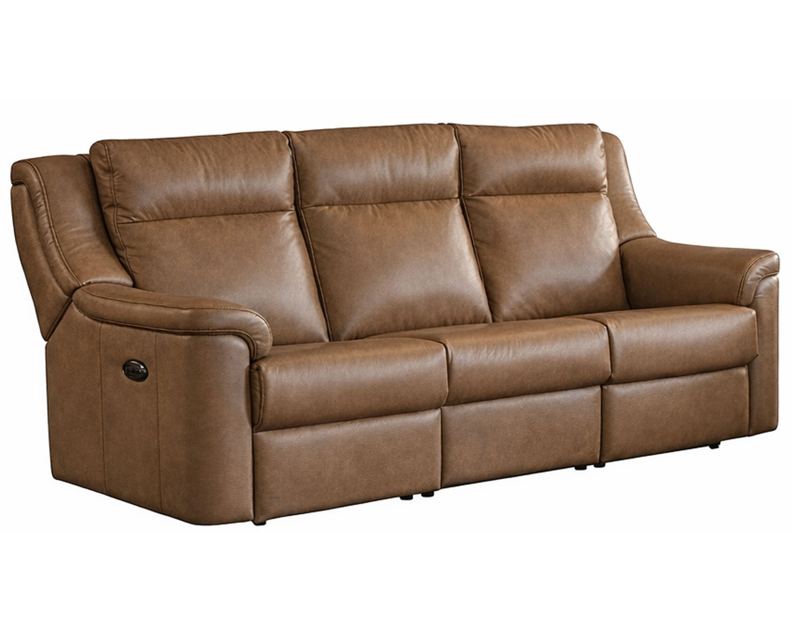 Sydney Dual Power Reclining Sofa — Available in Standard & Wide Cushions, 140+ Leather Options, and 82", 85", or 114" Widths