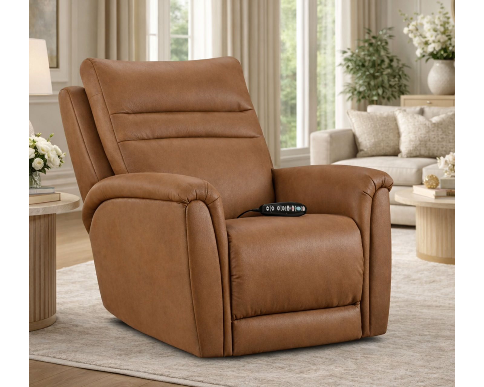 Monroe 1024 Dual Power Recliner with SoCozi™ Heat & Massage - Monroe 1024 Dual Power Recliner with SoCozi™ Heat & Massage