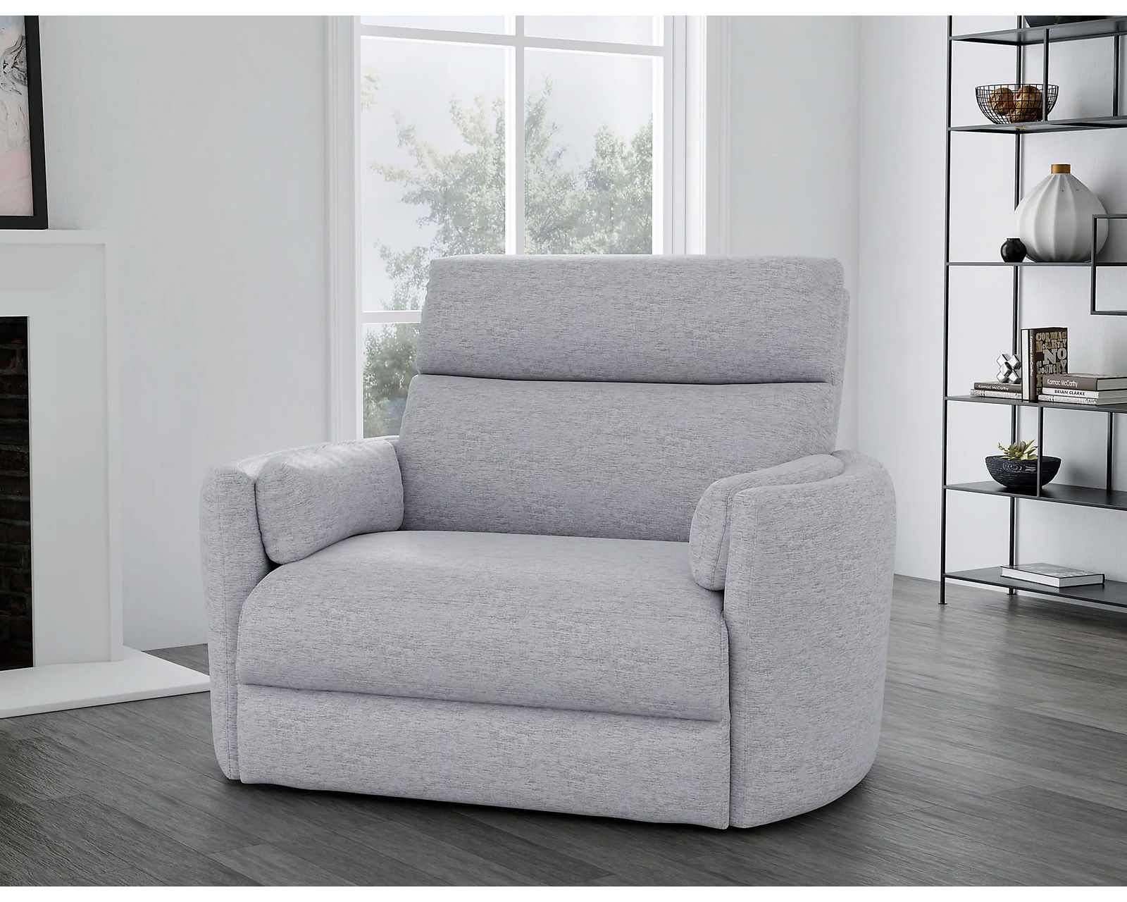 Radius XL Wide Power Glider Recliner Mineral (In stock - Fast shipping) - Radius Mineral XL Power Glider Recliner