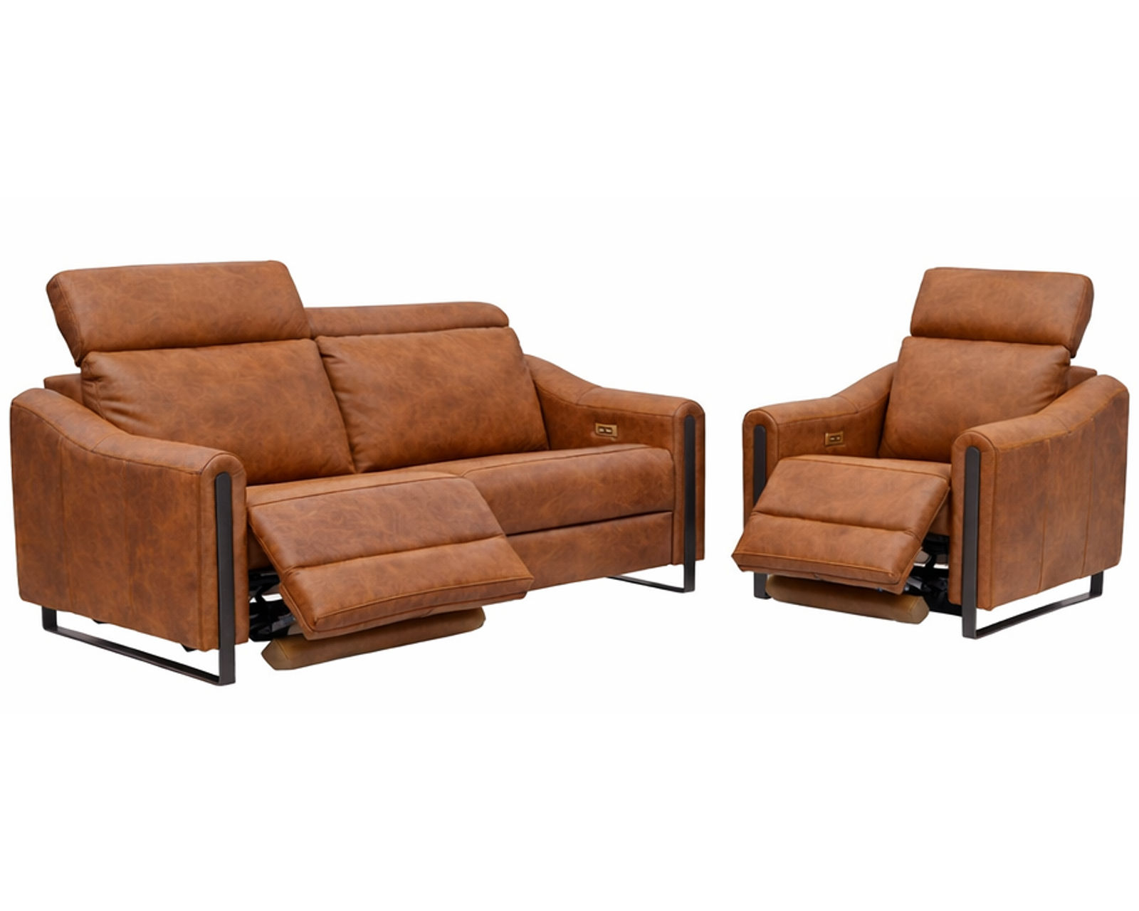 John Dual Power Reclining Sofa — Available in Standard & Wide Cushions, 140+ Leather Options, and 78", 82", or 110" Widths - Premium Comfort Without Compromise
