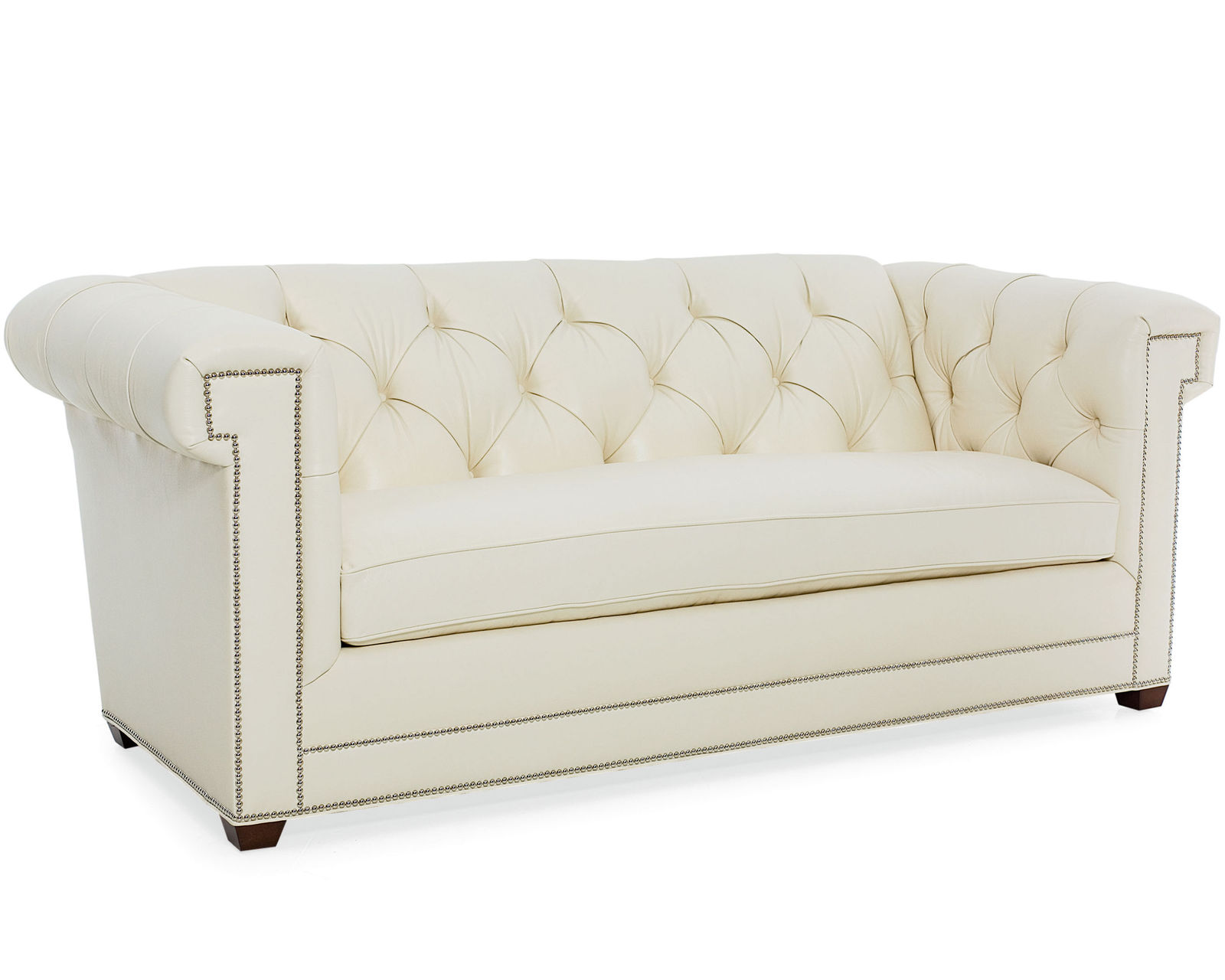Claybourne Leather 76" - 86" or 98" Nailhead Sofa (+45 leathers) - Claybourne 86" Leather Sofa