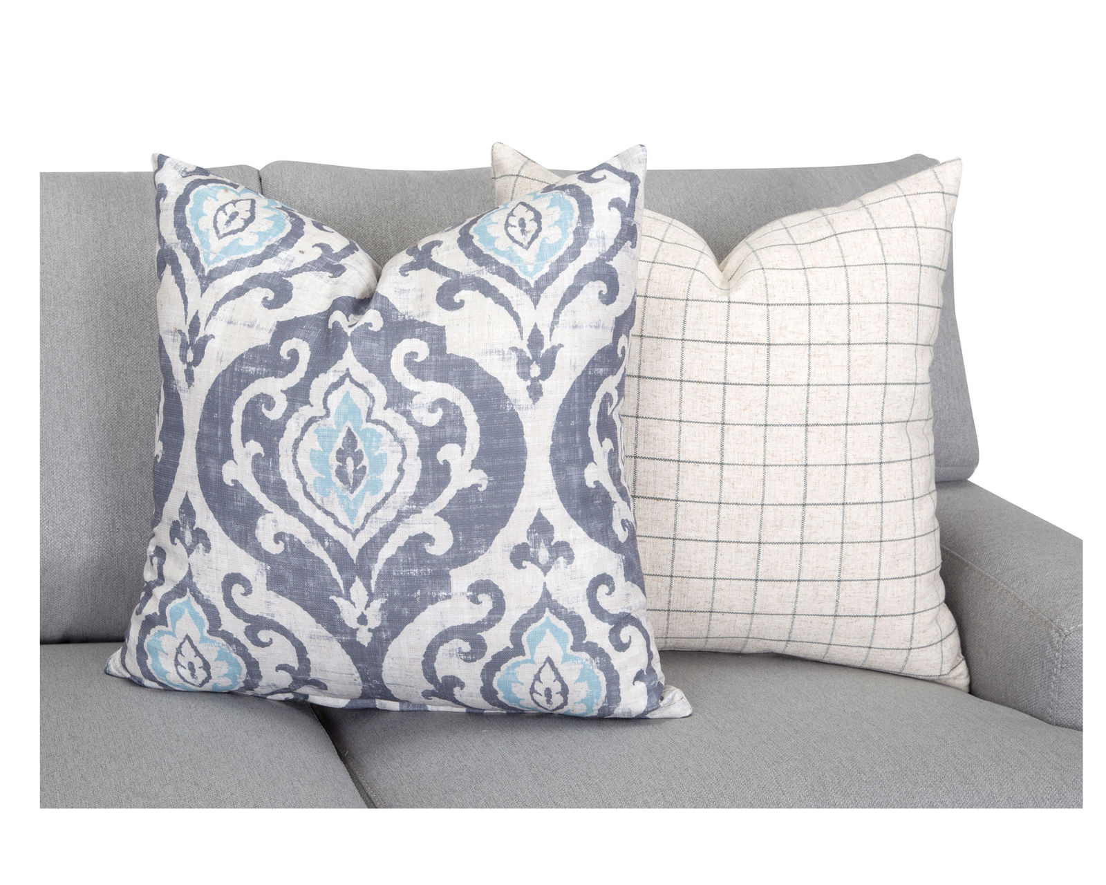 Bradshaw 95" Sofa with Reversible Chaise Ottoman (Includes pillows) - Includes throw pillows
