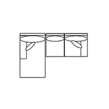 Layout A: Two Piece Sectional 68" X 86"