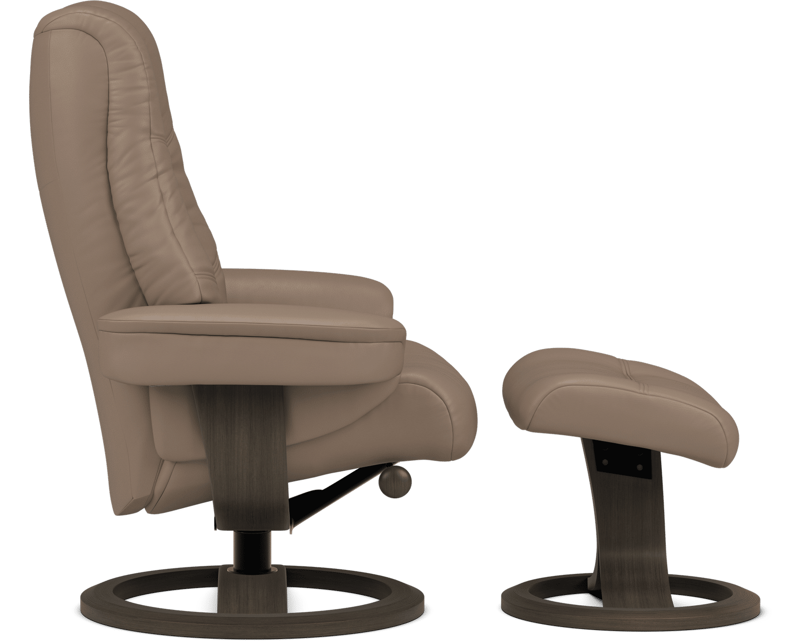 Nordic 63 Reclining Chair & Footstool Ash (IN STOCK) Plush Scandinavian Comfort. Made to Fit You - Luxury Reclining Comfort at a Smarter Price.