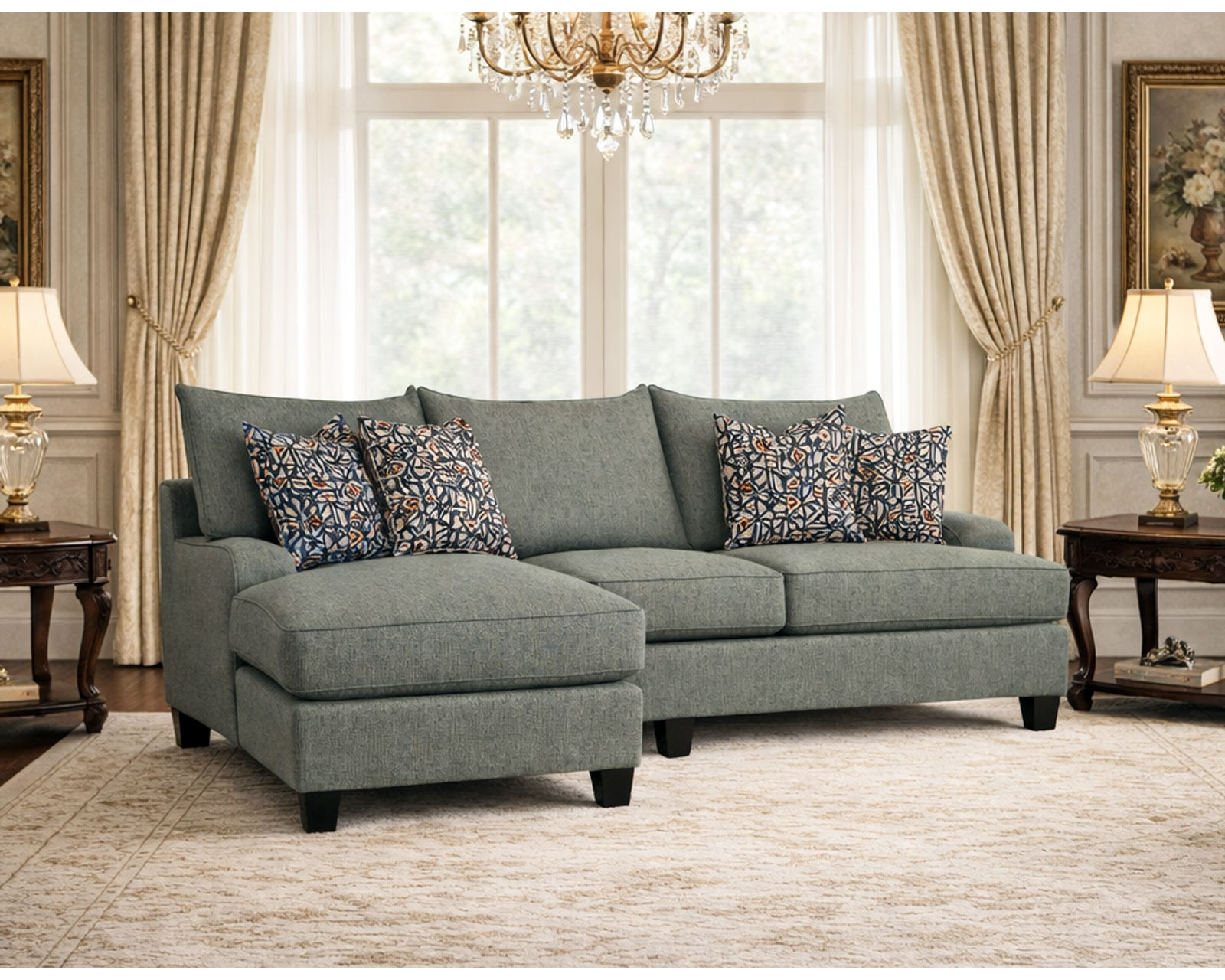 Catalina Sofa Chaise  (+100 Standard and Performance Fabrics) -  (+100 Standard and Performance Fabrics)