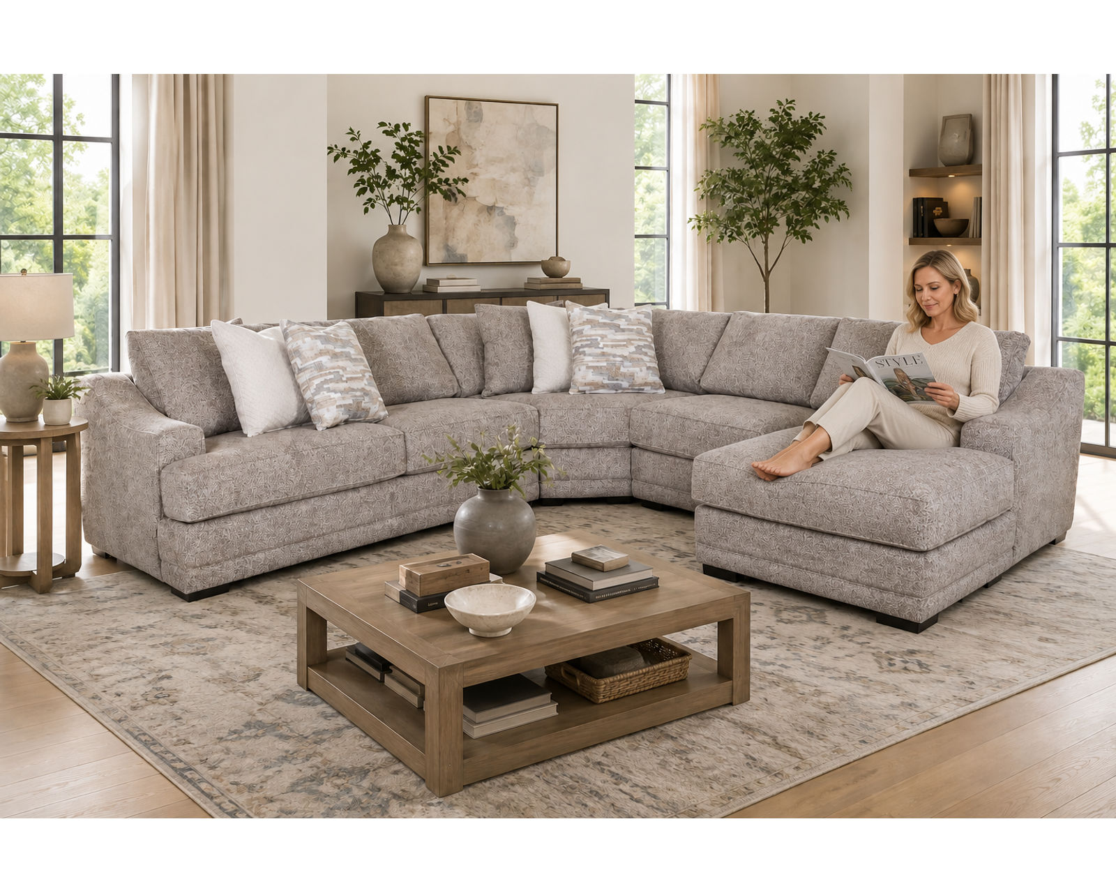 Florence 893 Modular Sectional (One Sectional. Two Chaise Options. Designed to Fit the Way You Live) - Designer Style Without the Designer Price.
