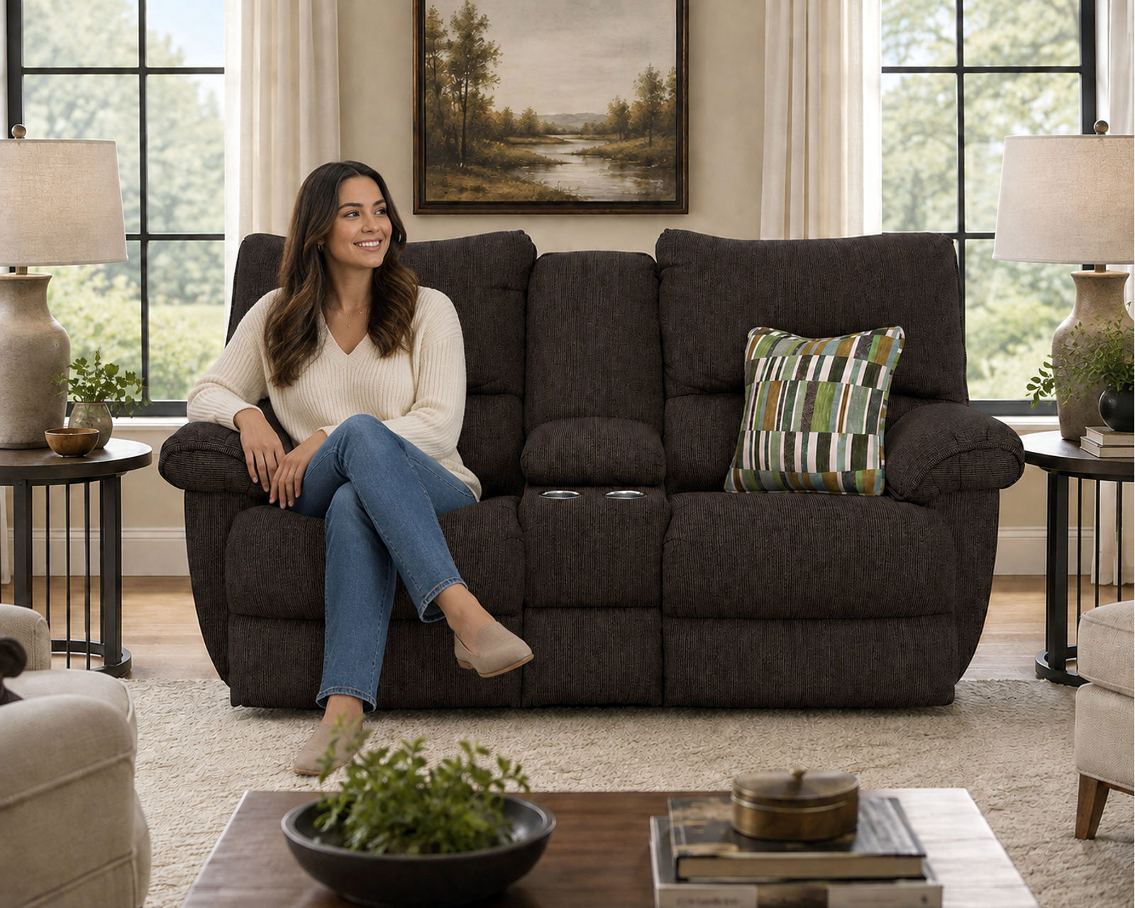 Lenny 90" Power Lay Flat Reclining Sofa (Two colors) - Comfort Built for the Whole Family.