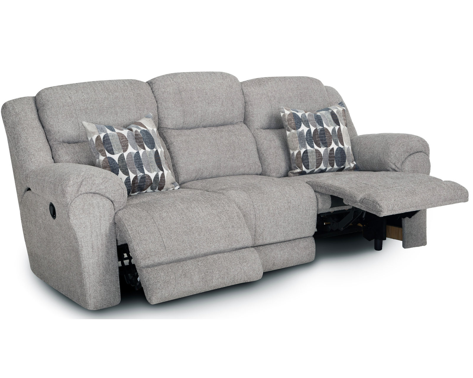 Keaton 90" Reclining Sofa (Plush Comfort. Relaxed Style. Made for Everyday Living) - Shown in Durable Polyester Color Pepper