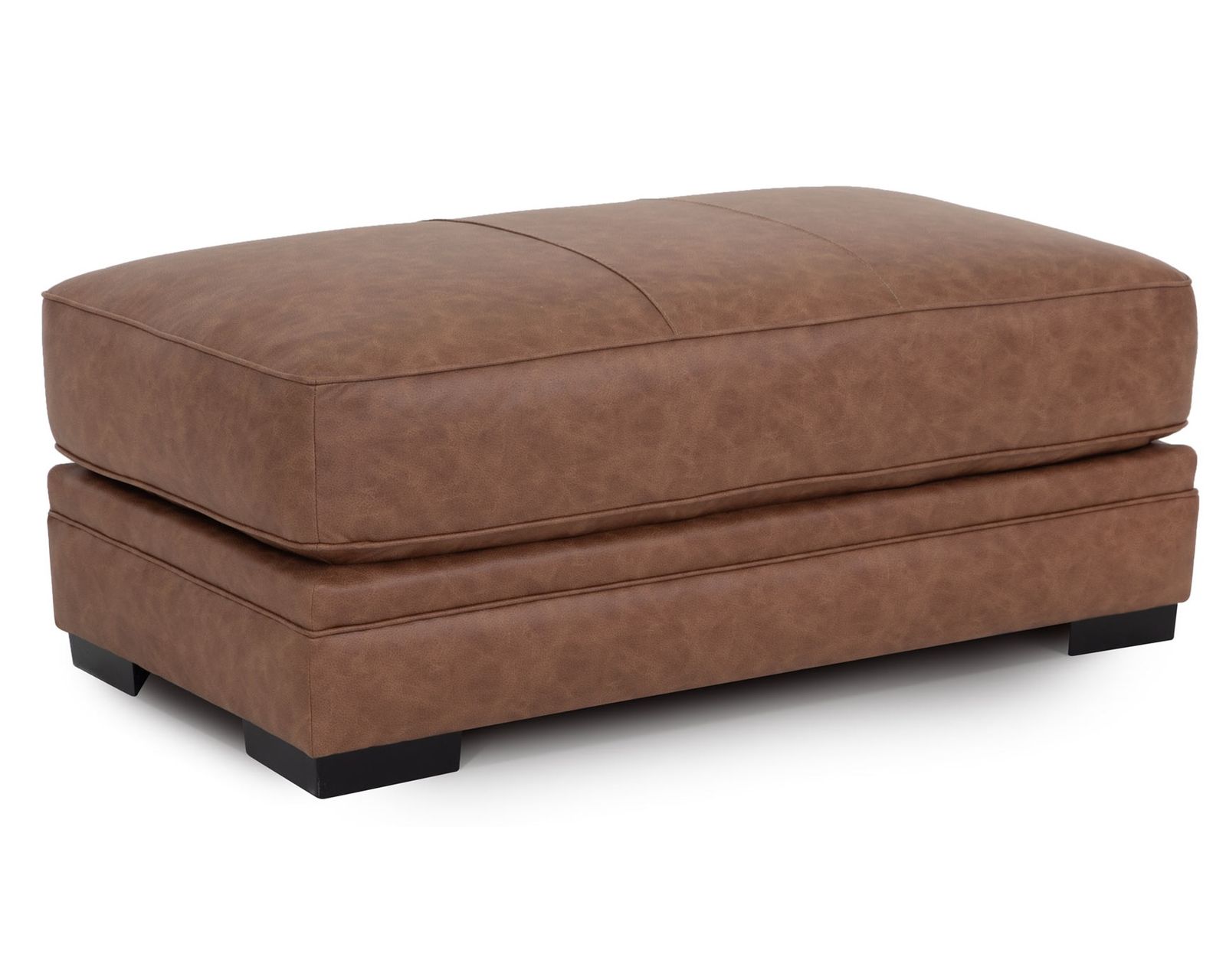 Regent 101.5" Extra Wide Sofa (Extra-Wide Comfort with the Rich Look of Worn Leather) - Regent 28" x 51" Ottoman