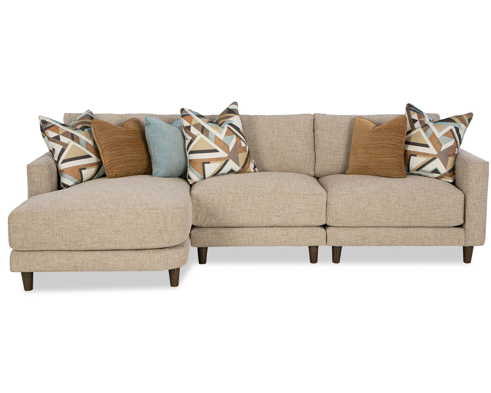 Chicago 7352 Modular Sectional (+100 performance fabrics) - Layout D: Three Piece Sectional 60" x 120"