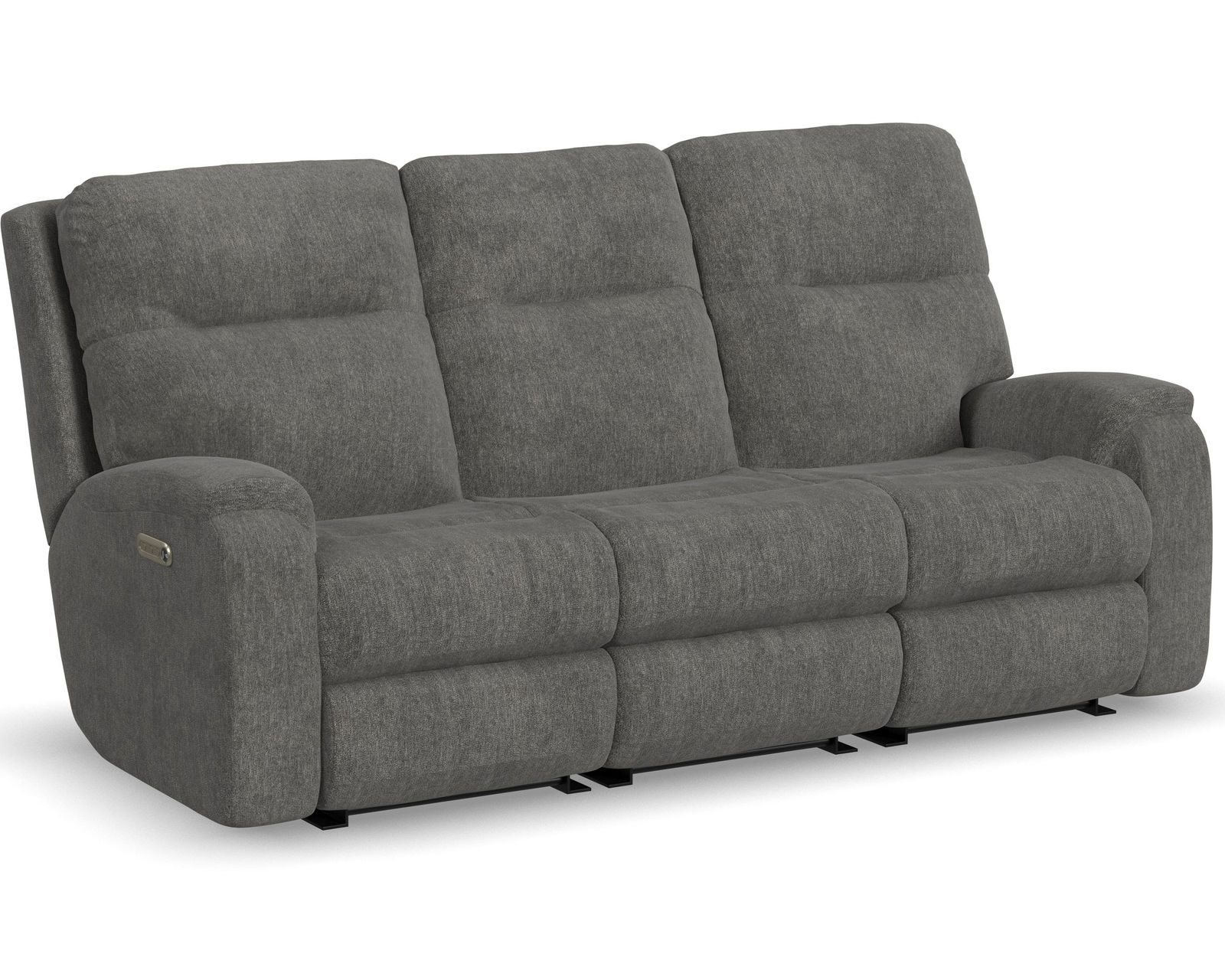 Penn 87" Power Reclining Sofa with Power Headrests and Lumbar (Color Choices) - Power control independently adjusts the headrest, recline, and lumbar support 