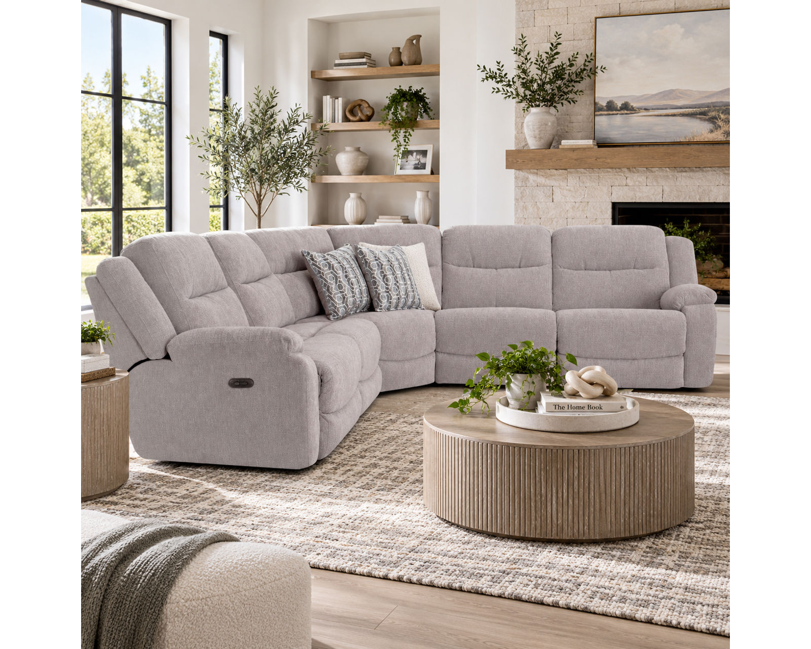 Cleveland 690 Power Headrest Power Reclining Modular Sectional (Power Recline. Power Headrest. Modular Comfort Built Around You) - Sit Back. Franklin Does the Rest.