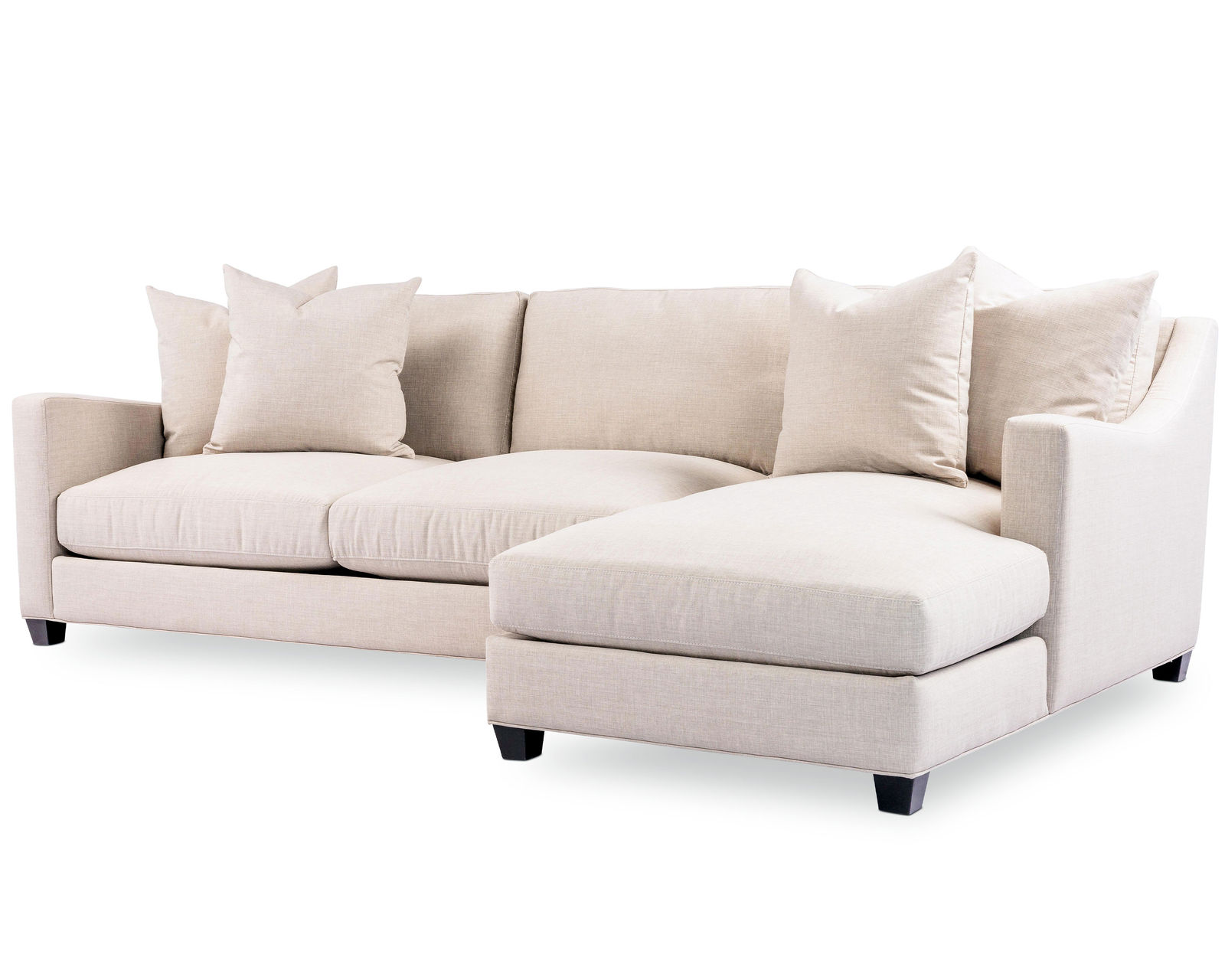 Warner Stationary Sectional (100+ fabrics) Down Cushions - Sectional Layout B