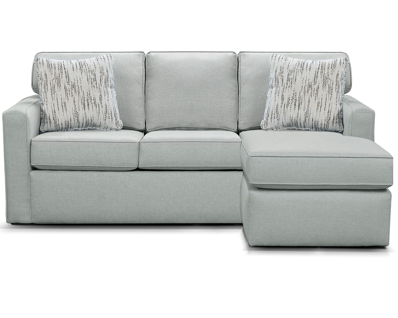 Norris 80" Chaise Sofa  (+100 Standard and Performance Fabrics) - Norris 9X05 Sofa with the Norris 9X00-25 Floating Ottoman Chaise