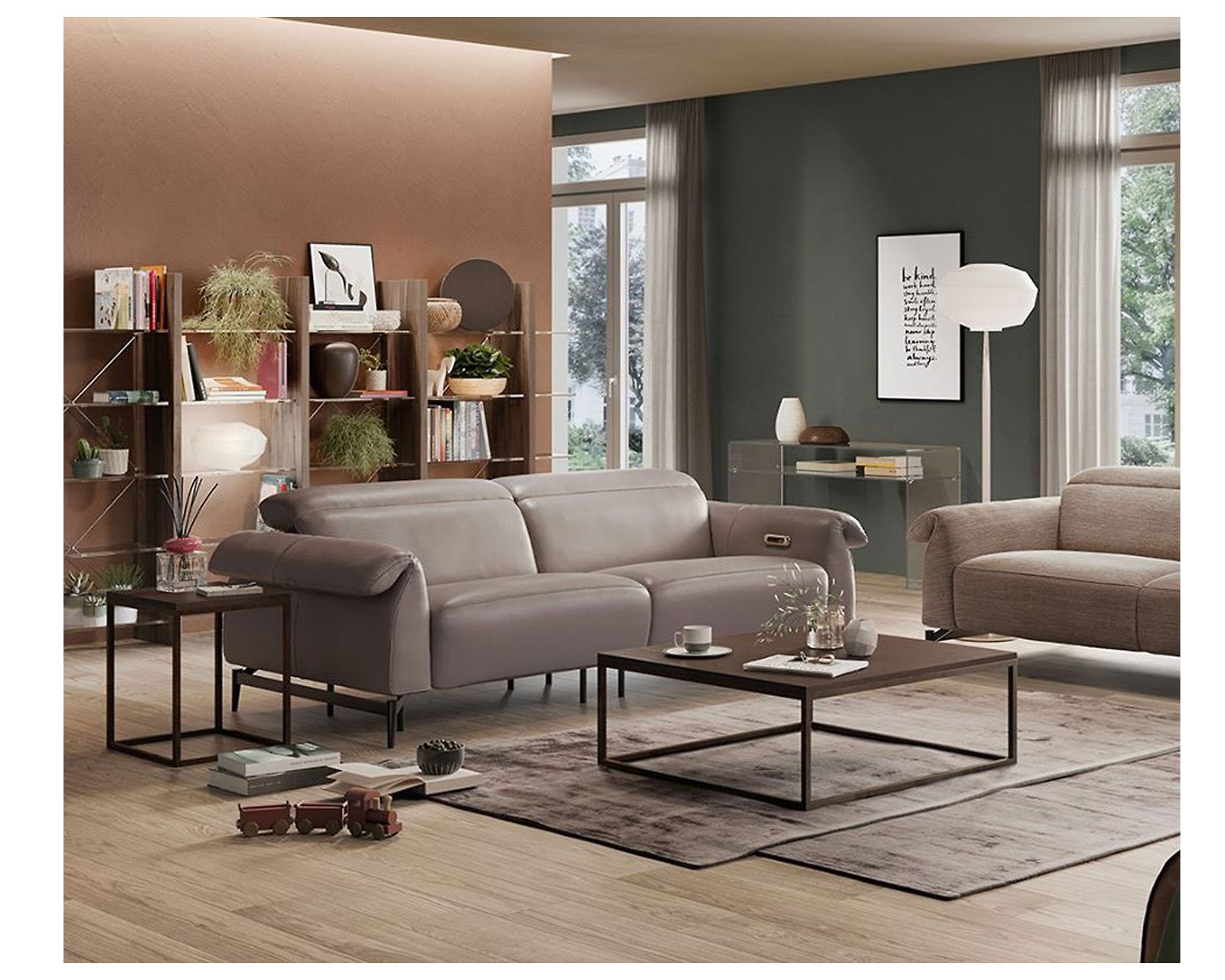 Leggiadro C143 Leather Sofa (93") +50 leathers