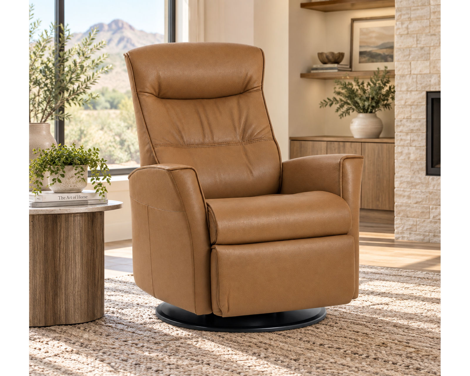 Crown Swivel Glider Relaxer Recliner (Scandinavian Comfort. Engineered Around You. In Stock - Cinder) - Premium Quality Without the Premium Markup.