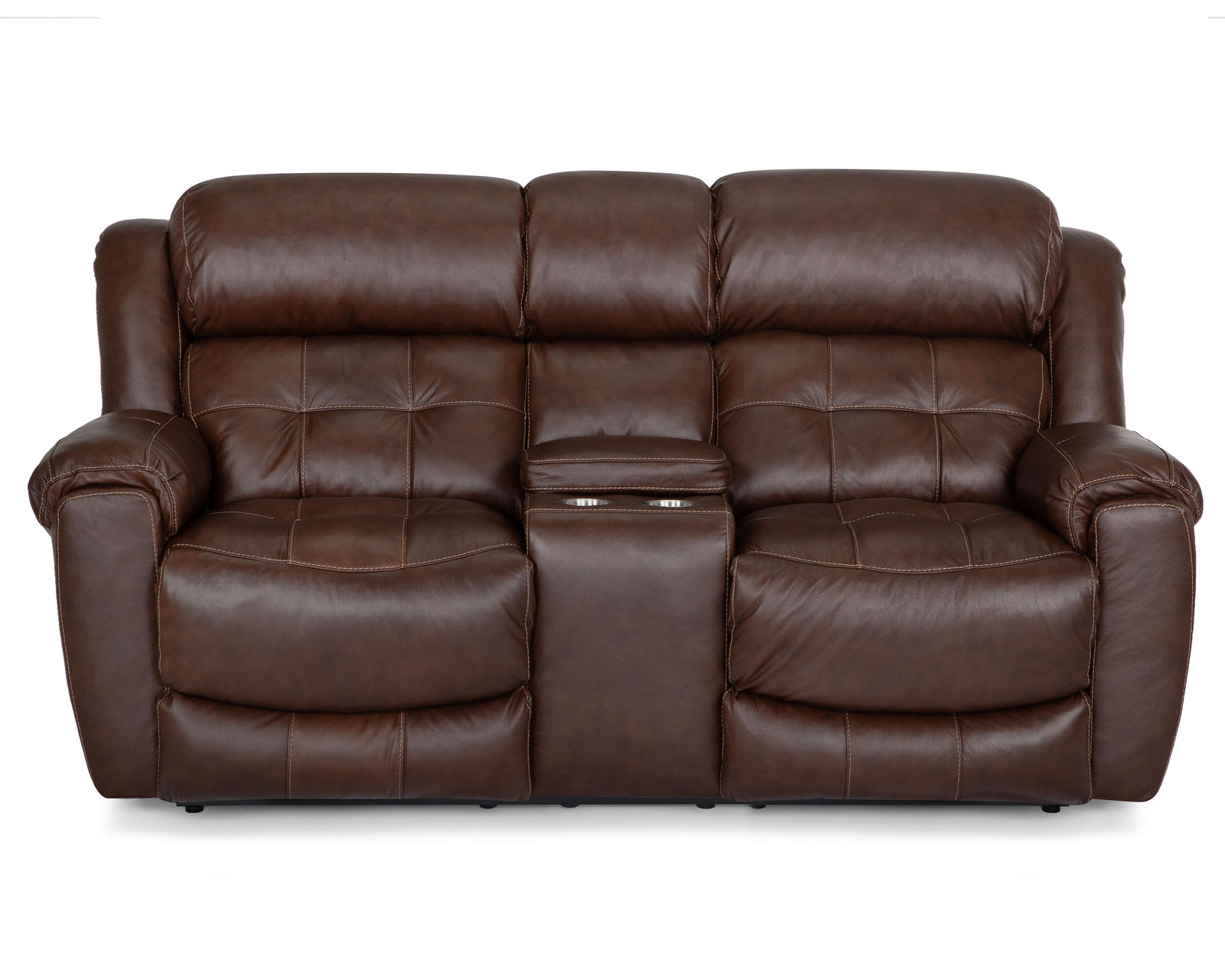 Corwin Dual Reclining Leather Sofa (+2 colors) 83" - Take an Extra 25% Off the Corwin Leather Double Reclining Console Loveseat in Brown