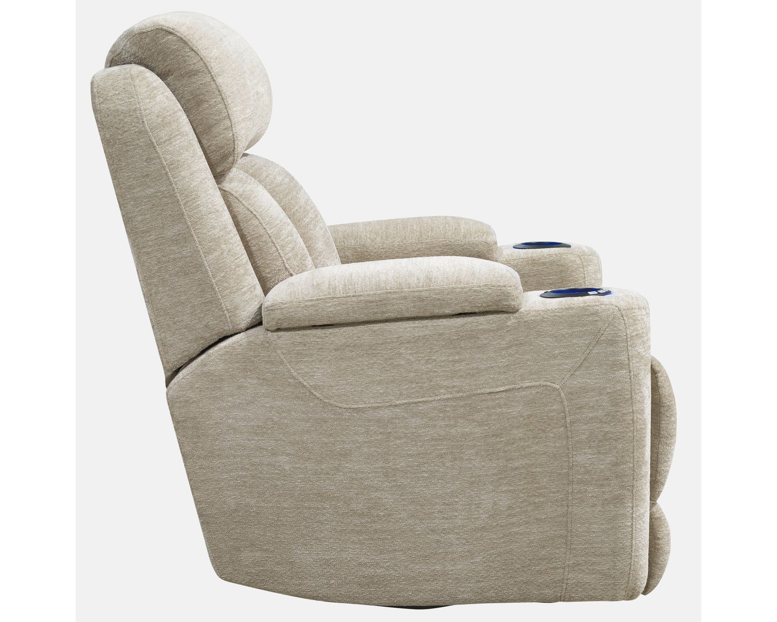 Dalton Power Headrest Power Recliner Fawn (In stock - Fast shipping) - Dalton Power Headrest Power Recliner