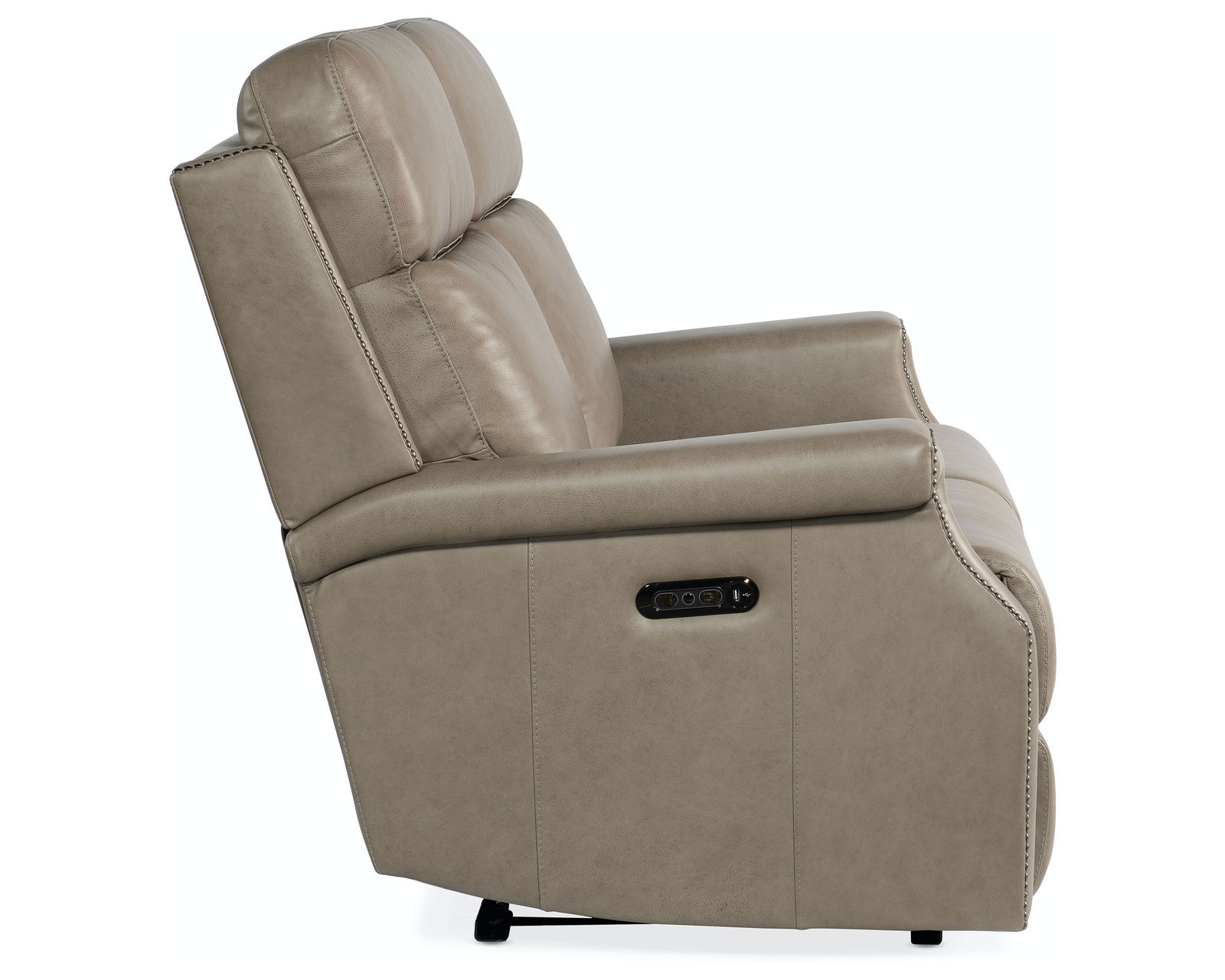 Vaughn Zero Gravity Loveseat with Power Headrest (Stone) Zero Gravity - In stock - Independent buttons control power recliner and power headrest