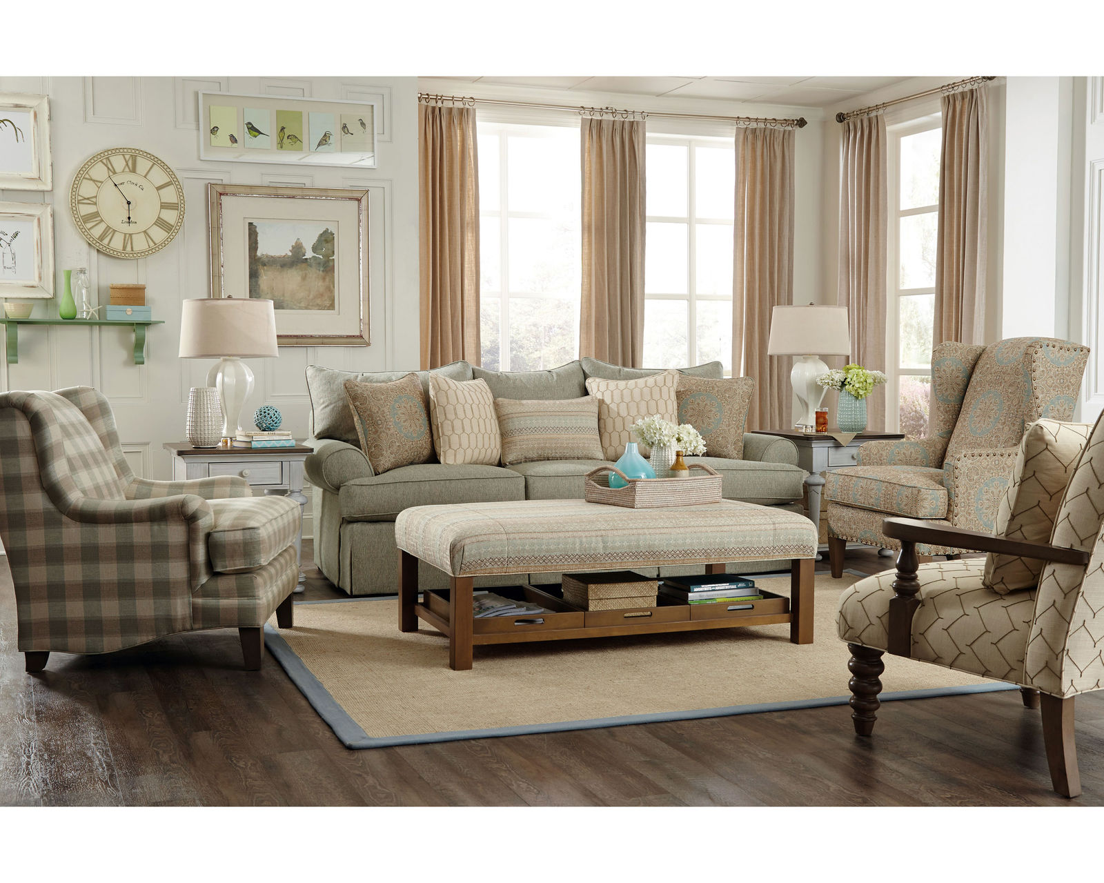 Cordele 100" Sofa (Performance fabrics) P997050BD - Heavy gauge sinuous wire seat and back springs