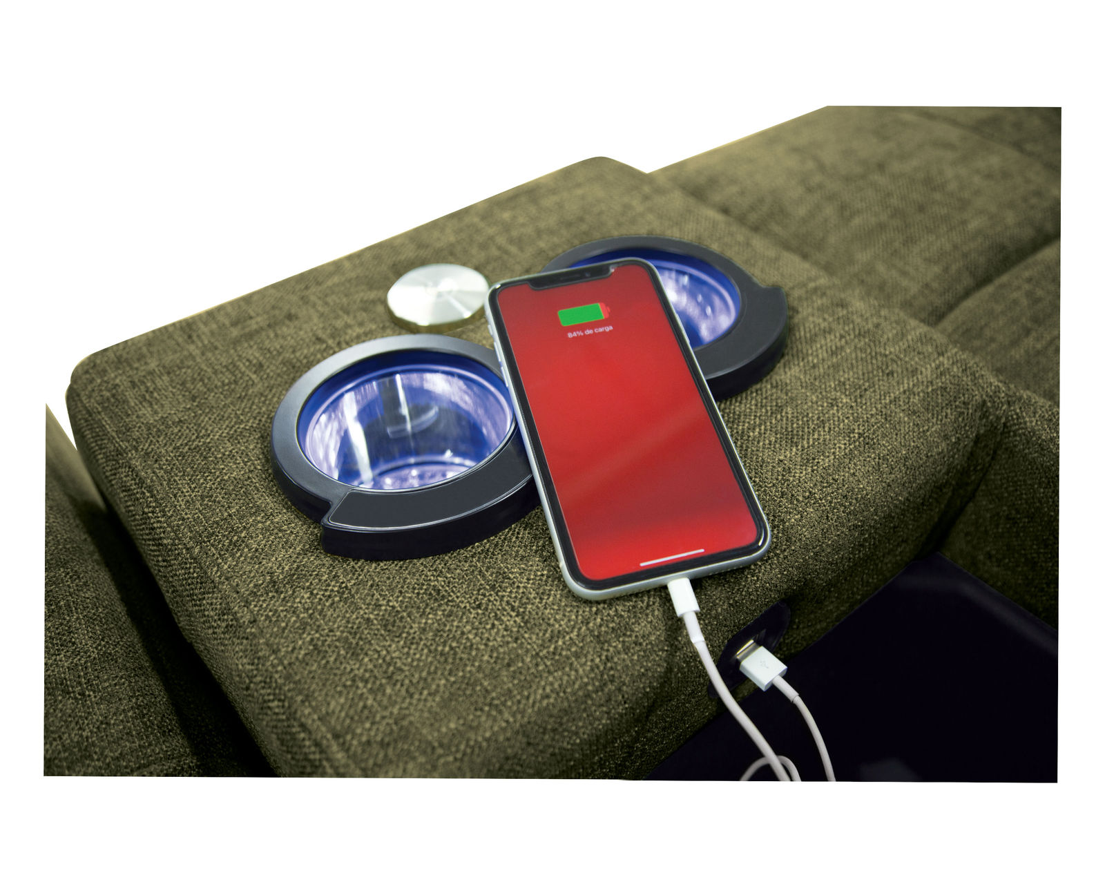 Keoni 44000 Power Headrest Power Reclining Sectional (+100 leathers) - USB Charging