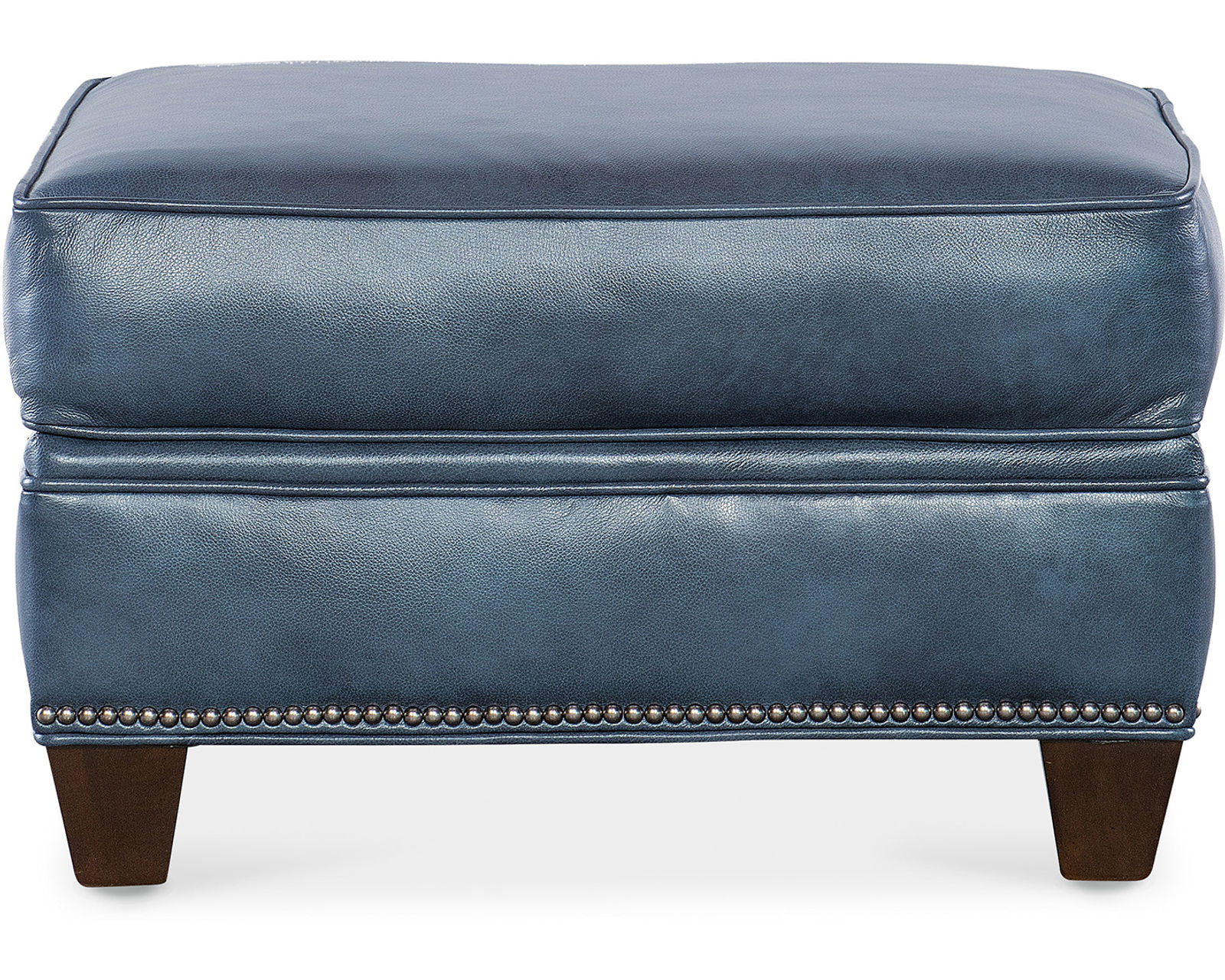 Bradington Young Oliver 448 Chair (12 leathers) 8-Way Hand Tie - Oliver 20" x 26" Ottoman