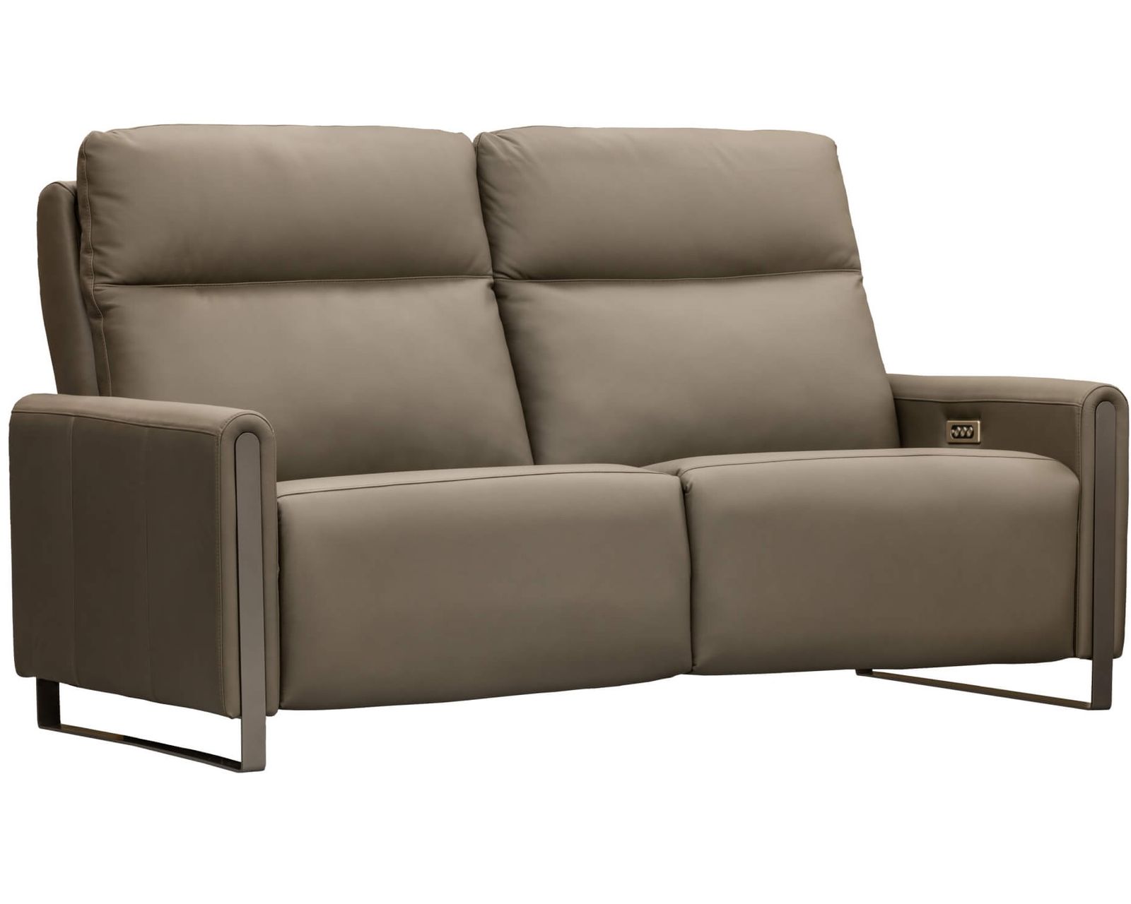 Bay Dual Power Reclining Sofa — Available in Standard & Wide Cushions, 140+ Leather Options, and 74", 79", or 106" Widths