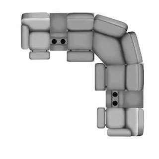 Layout A:  Three Piece Sectional 122" x 122"