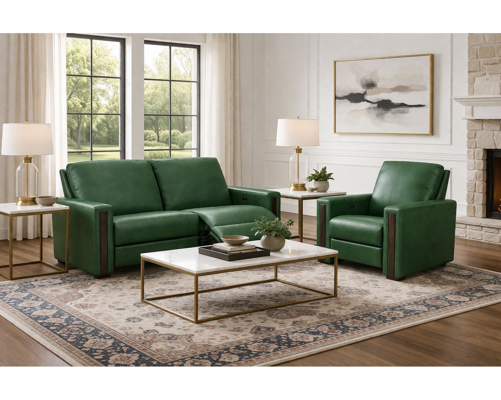 Forrest Dual Power Reclining Sofa — Available in Standard & Wide Cushions, 140+ Leather Options, and 78", 83", or 110" Widths - Designed for Comfort. Built for Life. Priced for You.