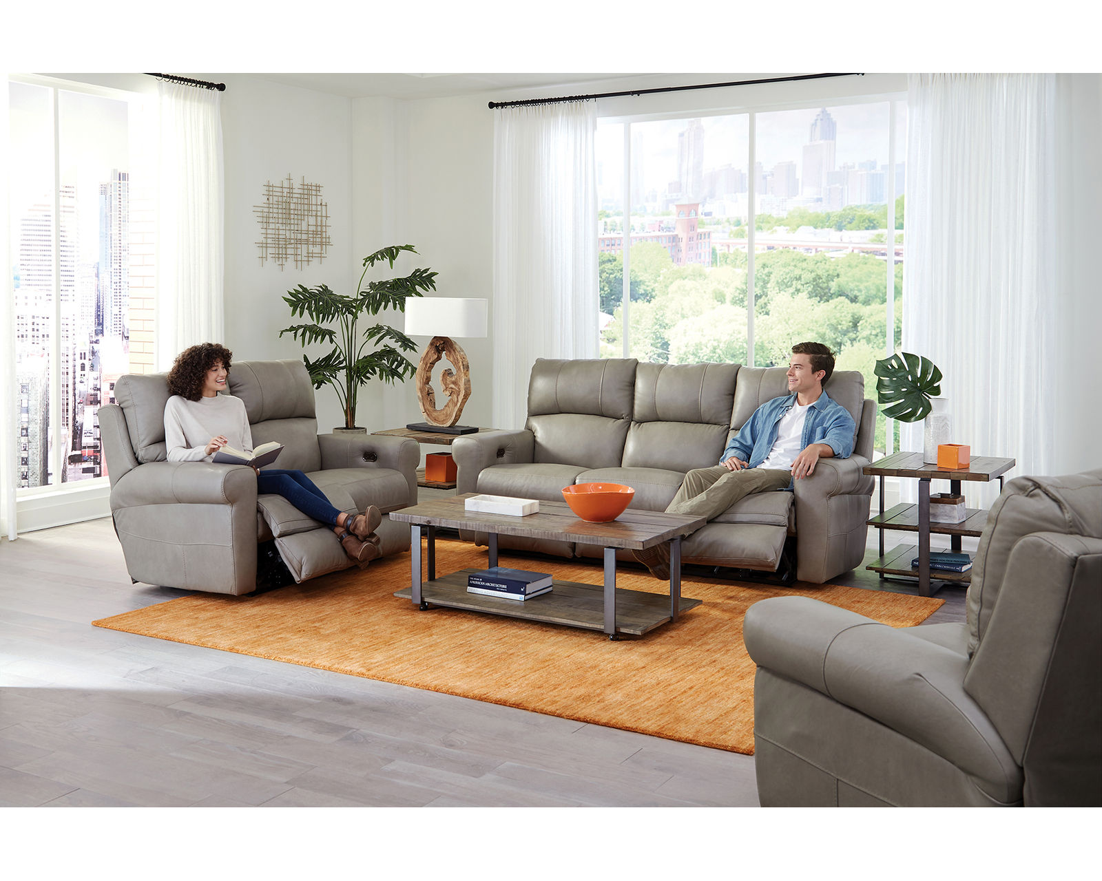 Torretta 86" Lay Flat Power Reclining Leather Sofa Premium Italian Leather, Bed-Like Lay Flat Comfort (2 colors) - Relax Better. Live Better.