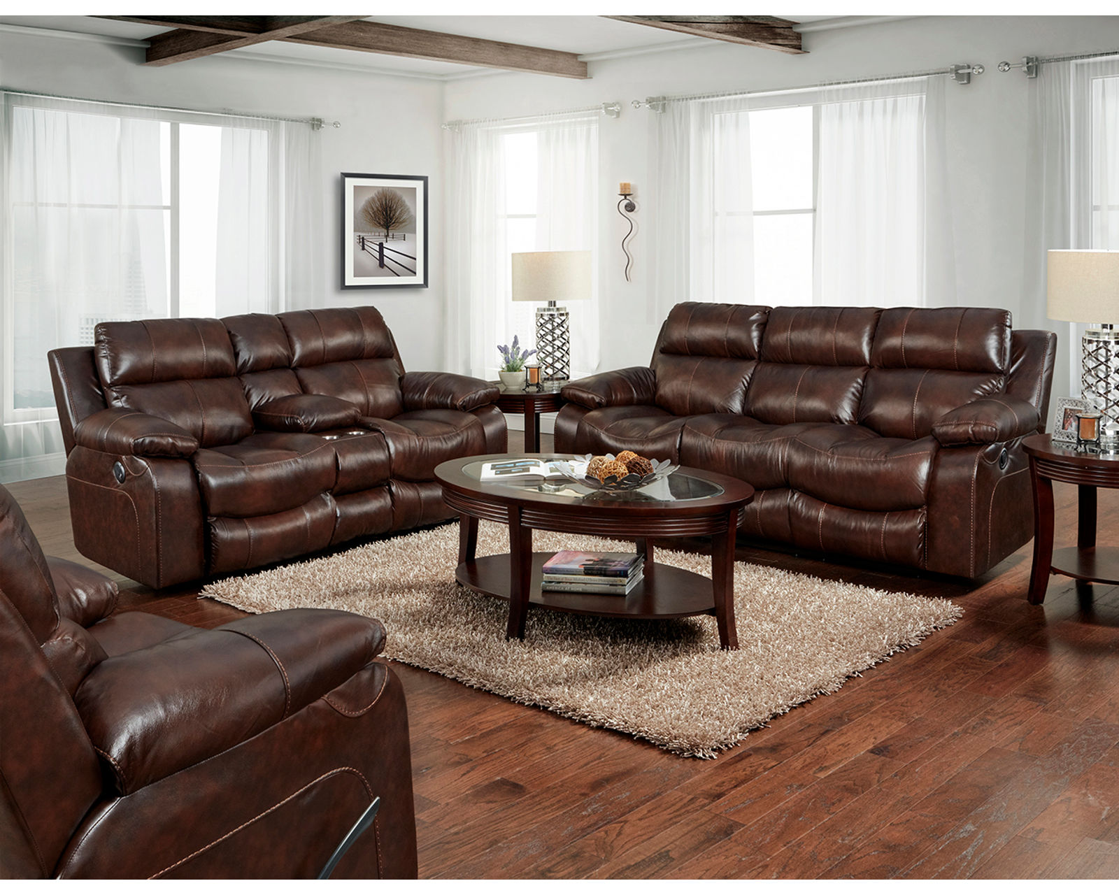 Positano Italian Leather 90" Double Reclining Sofa Italian Leather Luxury with European-Inspired Comfort - Experience the Catnapper Difference.