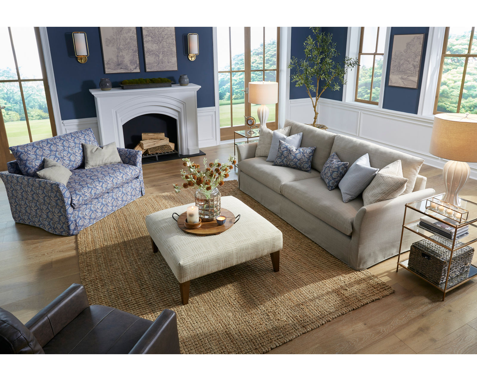 Oxford 93" Sofa (+50 fabrics) - Oxford 93" Sofa