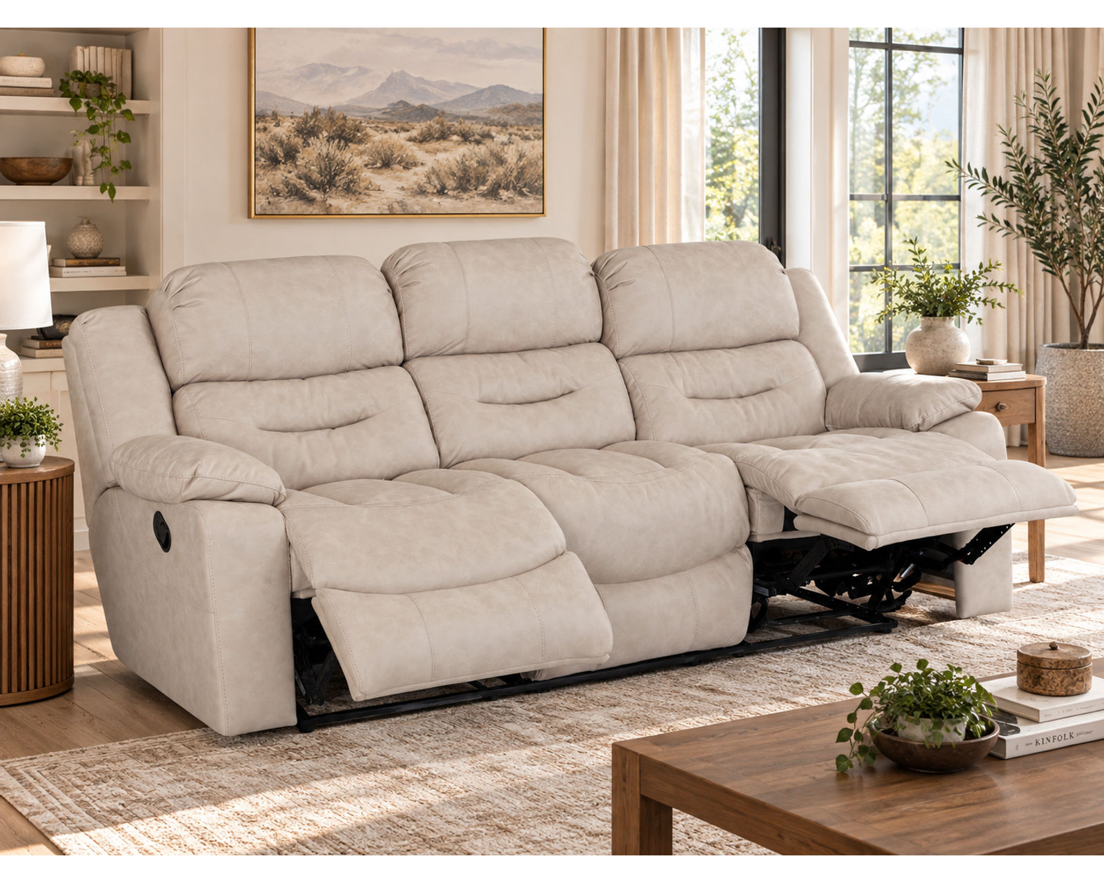 Decker 91.5" Reclining Sofa Slate (Best-Selling Comfort. Built for Real Life.) - More Comfort in Every Position.