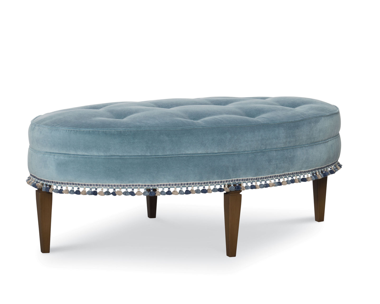 Ellipse 50" x 30" Oval Cocktail Ottoman (+75 fabrics) - Ellipse 50" x 30" Rectangular Oval Ottoman