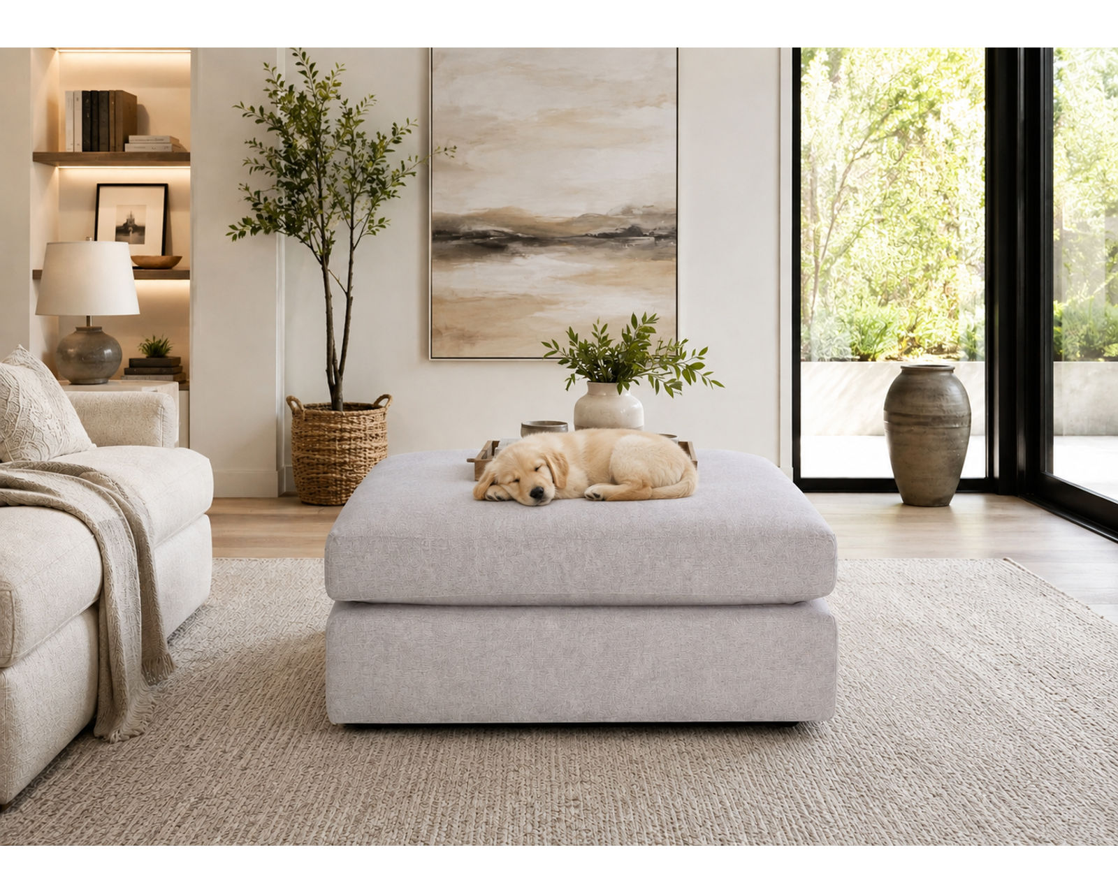 London Modular Sectional (Down Seating Performance Fabric) 3 colors - Down Cushion Alternative Allura