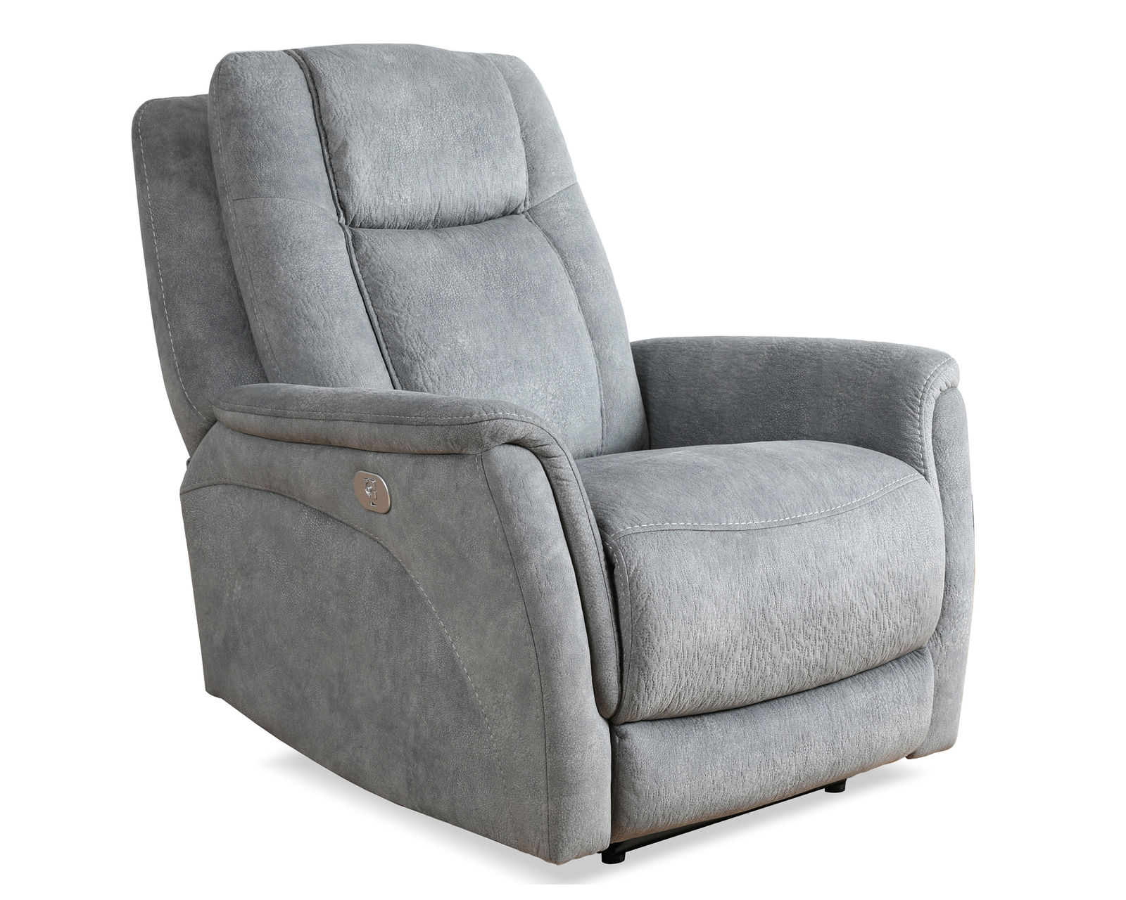 Linus 83" Zero Gravity Power Headrest Power Reclining Sofa Gray (In stock - Fast shipping) - Linus Zero Gravity Power Headrest Power Recliner