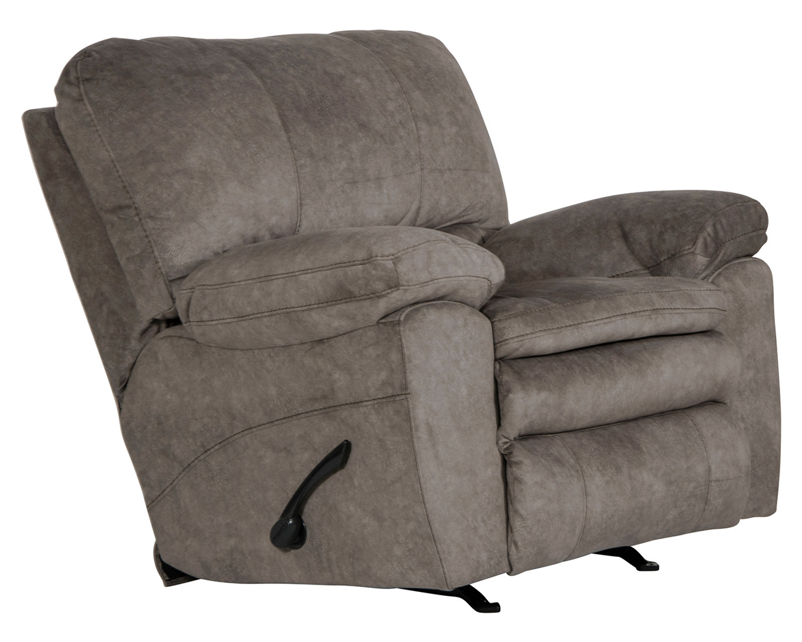 Reyes 91" Lay Flat Reclining Sofa (2 colors) - Reyes Rocker Recliner in Fabric Color Graphite