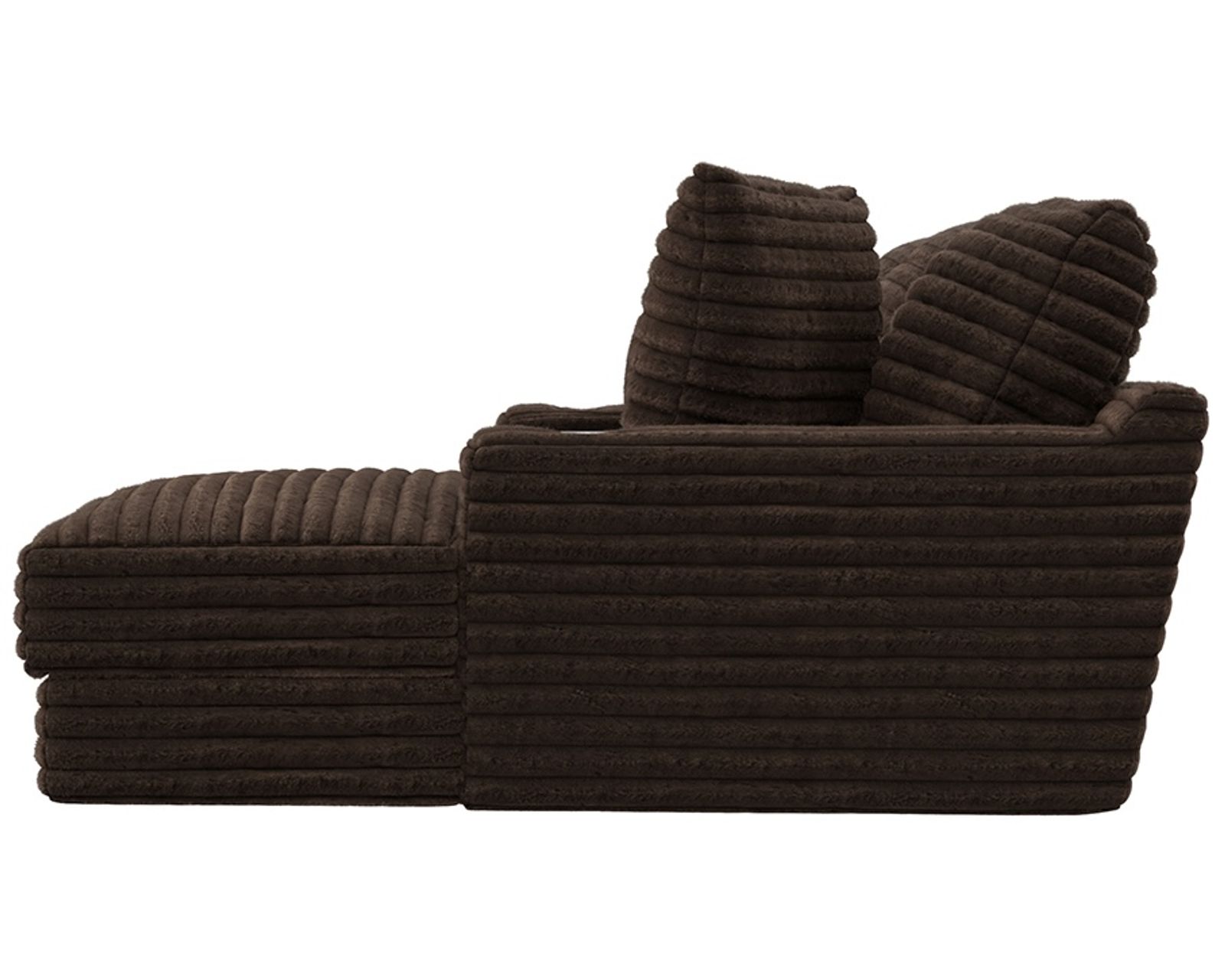 Comfrey 123" Sofa Chaise Sectional (3 colors) includes pillows - Relaxation Starts Here.