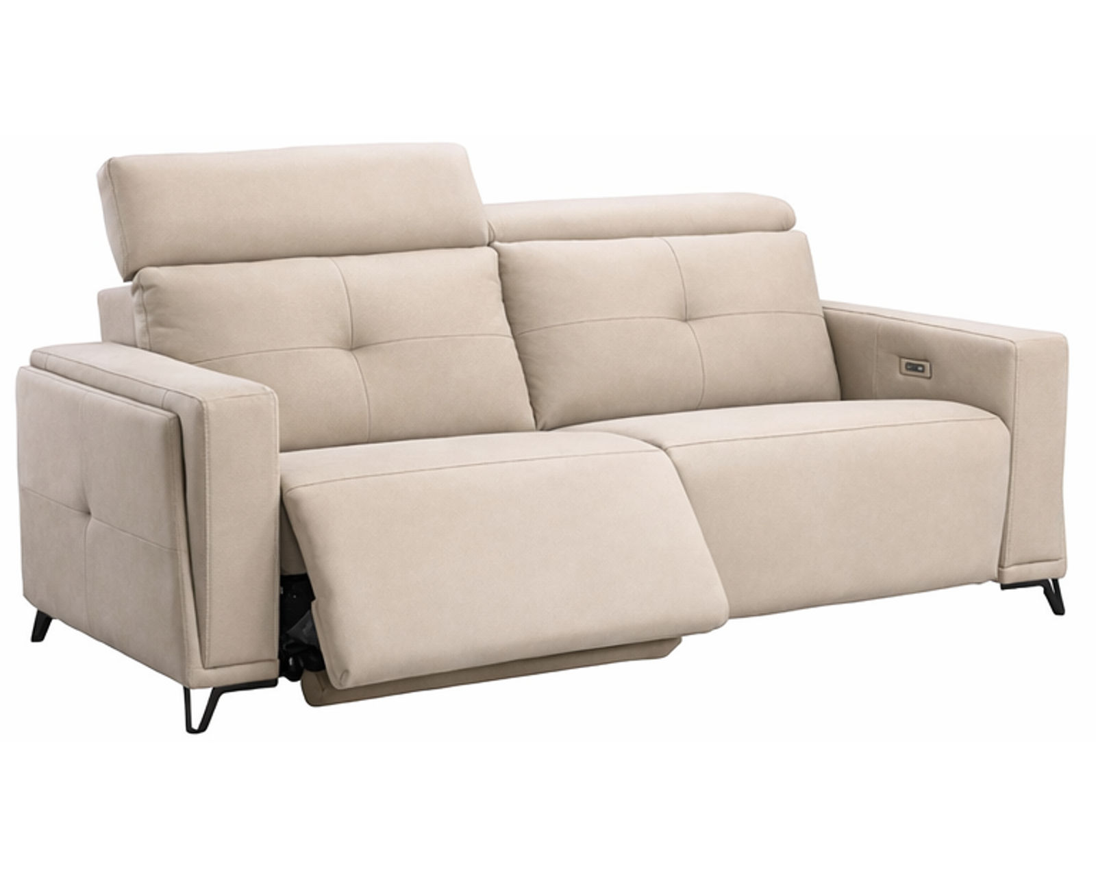 Mackenzie Dual Power Reclining Sofa — Available in Standard & Wide Cushions, 140+ Leather Options, and 80", 84", or 112" Widths - Mackenzie 80" Power Headrest Power Reclining Sofa (Wide Seat, 2 Cushions)